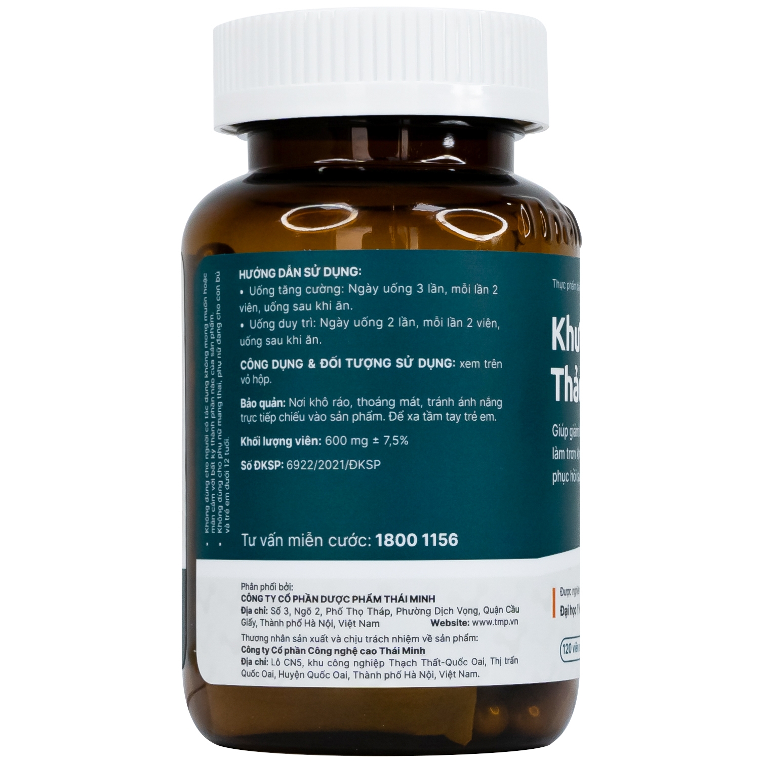 Hình ảnh Viên uống Khương Thảo Đan Gold Thái Minh giảm đau, làm trơn khớp và phục hồi sụn khớp (120 viên)