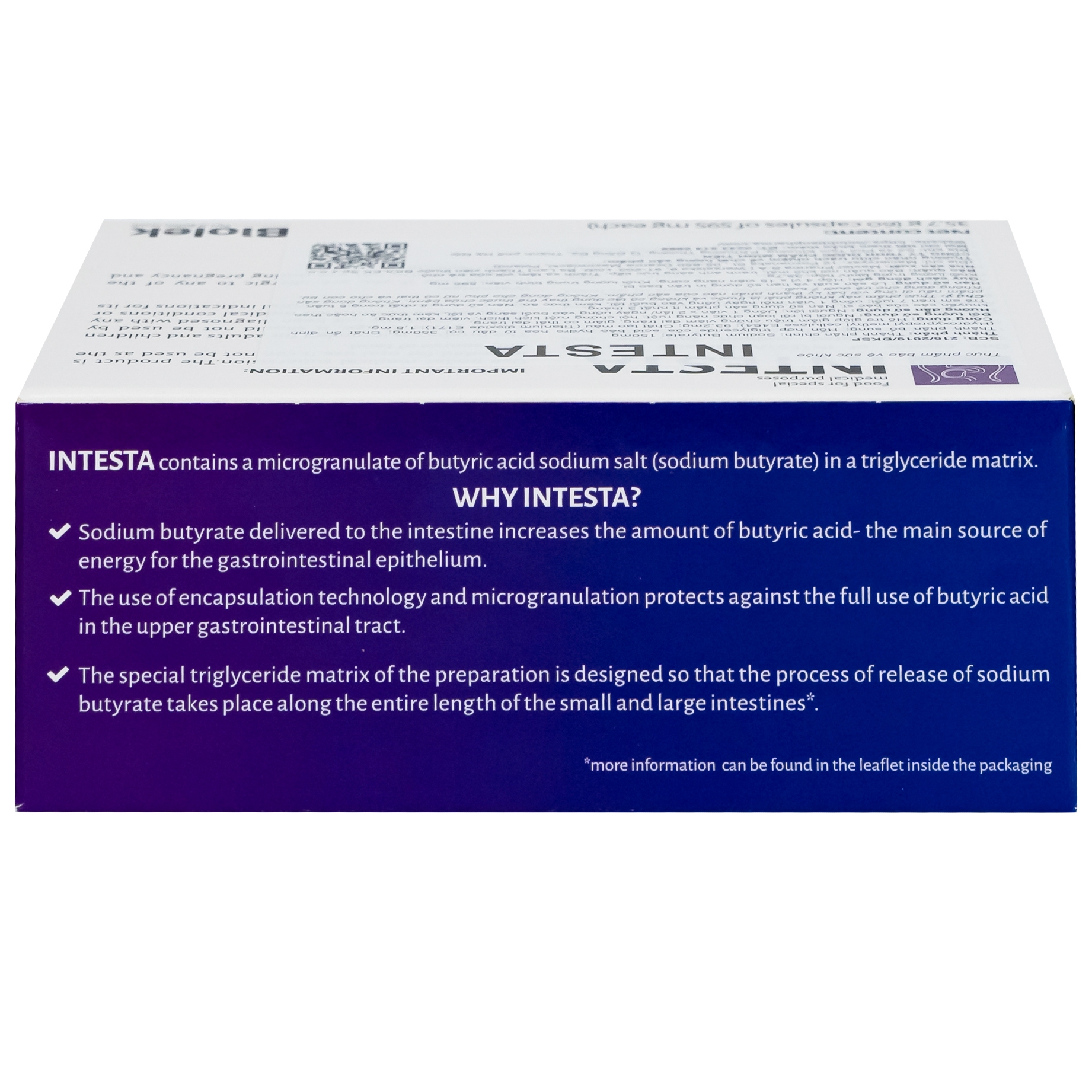 Hình ảnh Viên uống Intesta Biolek 35.7g hỗ trợ điều trị viêm đại tràng (4 vỉ x 15 viên)