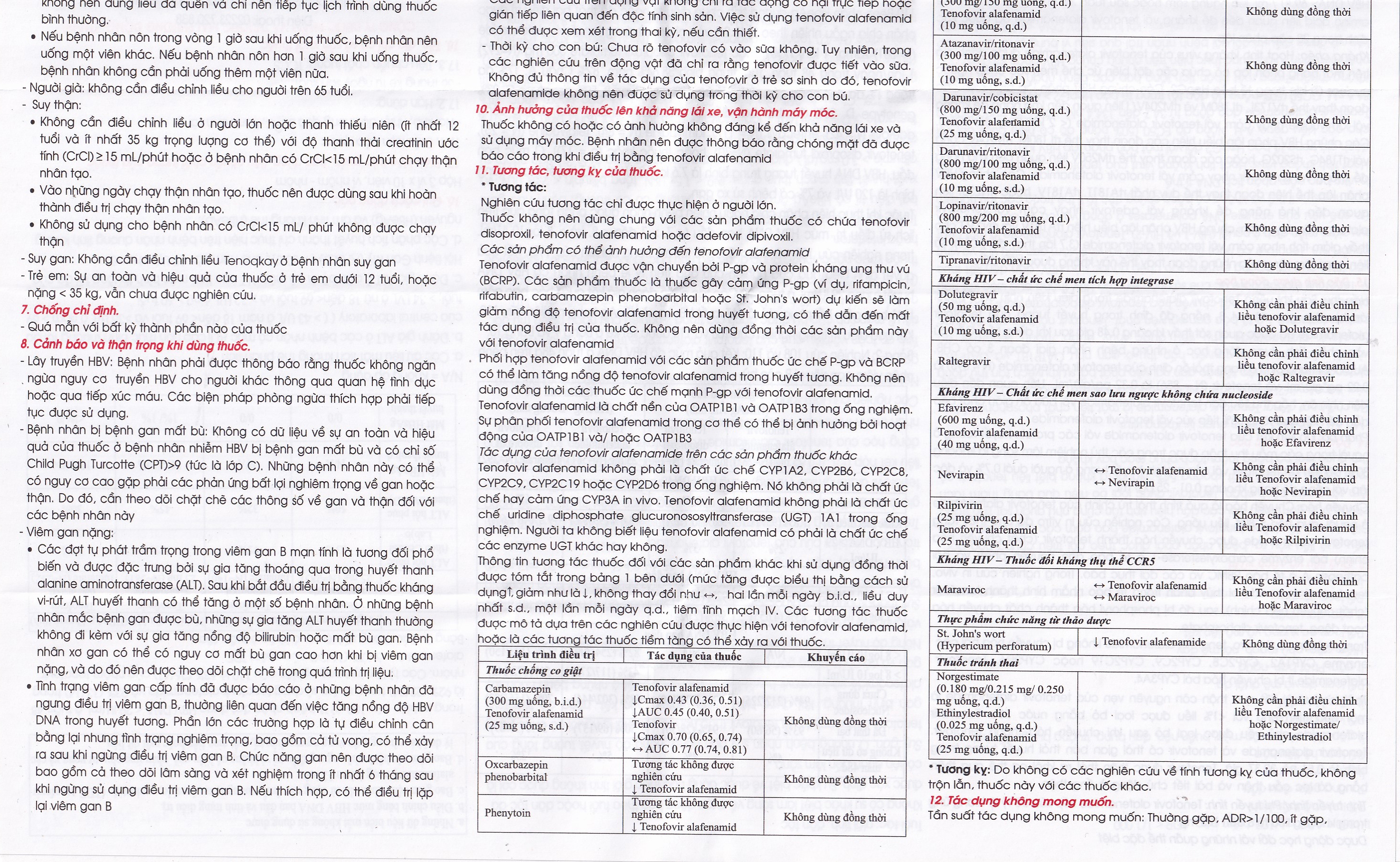 Hình ảnh Thuốc Tenoqkay 25mg Phương Đông điều trị bệnh viêm gan siêu vi B mạn tính (3 vỉ x 10 viên)
