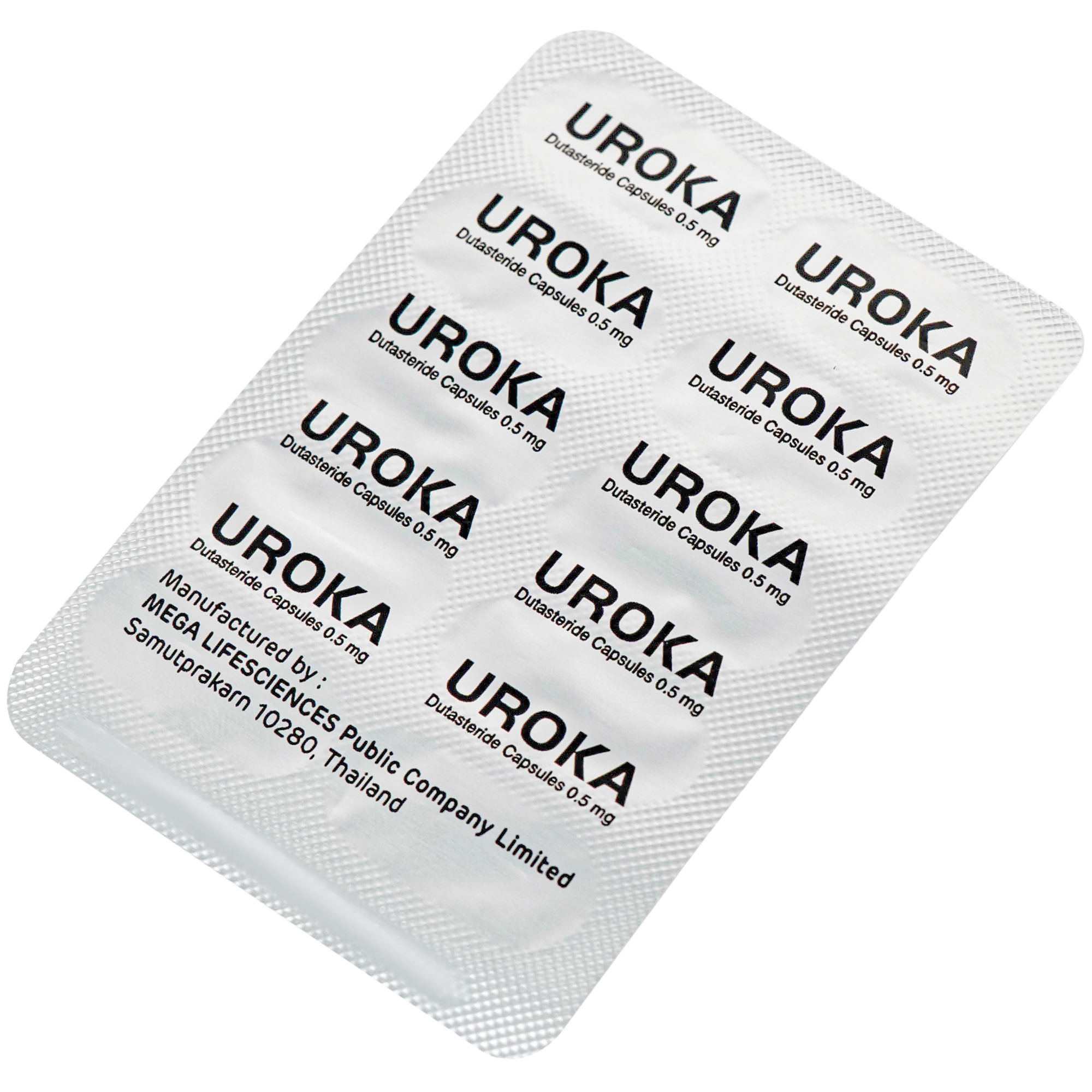 Hình ảnh Thuốc Uroka 0.5mg Điều trị và ngăn tiến triển bệnh tăng sản lành tính tuyến tiền liệt(3 vỉ x 10 viên)