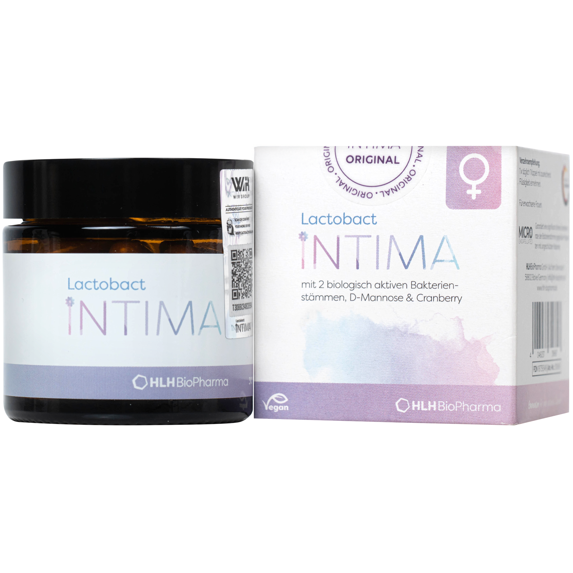 Hình ảnh Viên uống bổ sung lợi khuẩn, D-mannose, việt quất cho phụ nữ Lactobact Intima (30 viên)
