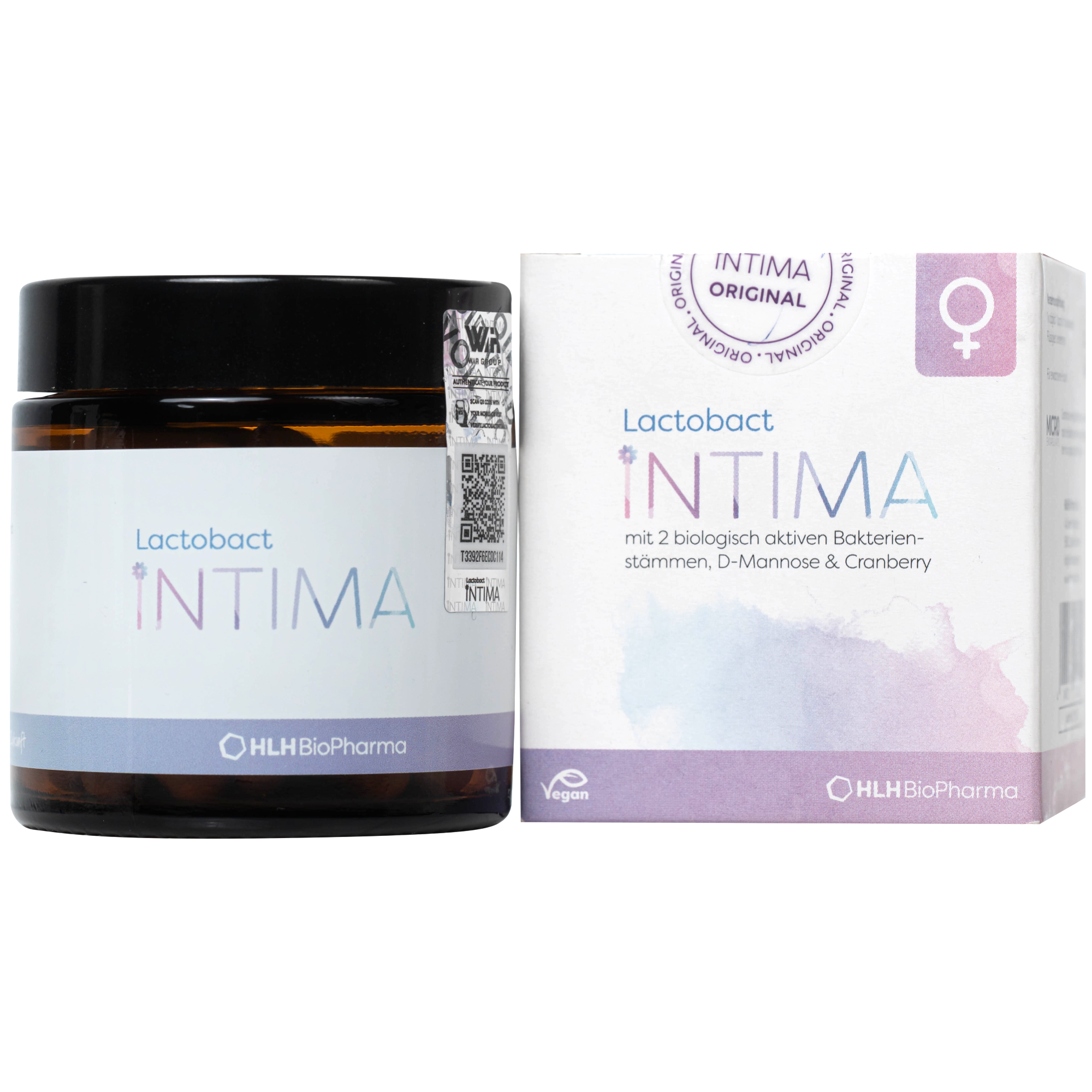 Hình ảnh Viên uống bổ sung lợi khuẩn, D-mannose, việt quất cho phụ nữ Lactobact Intima (60 viên)