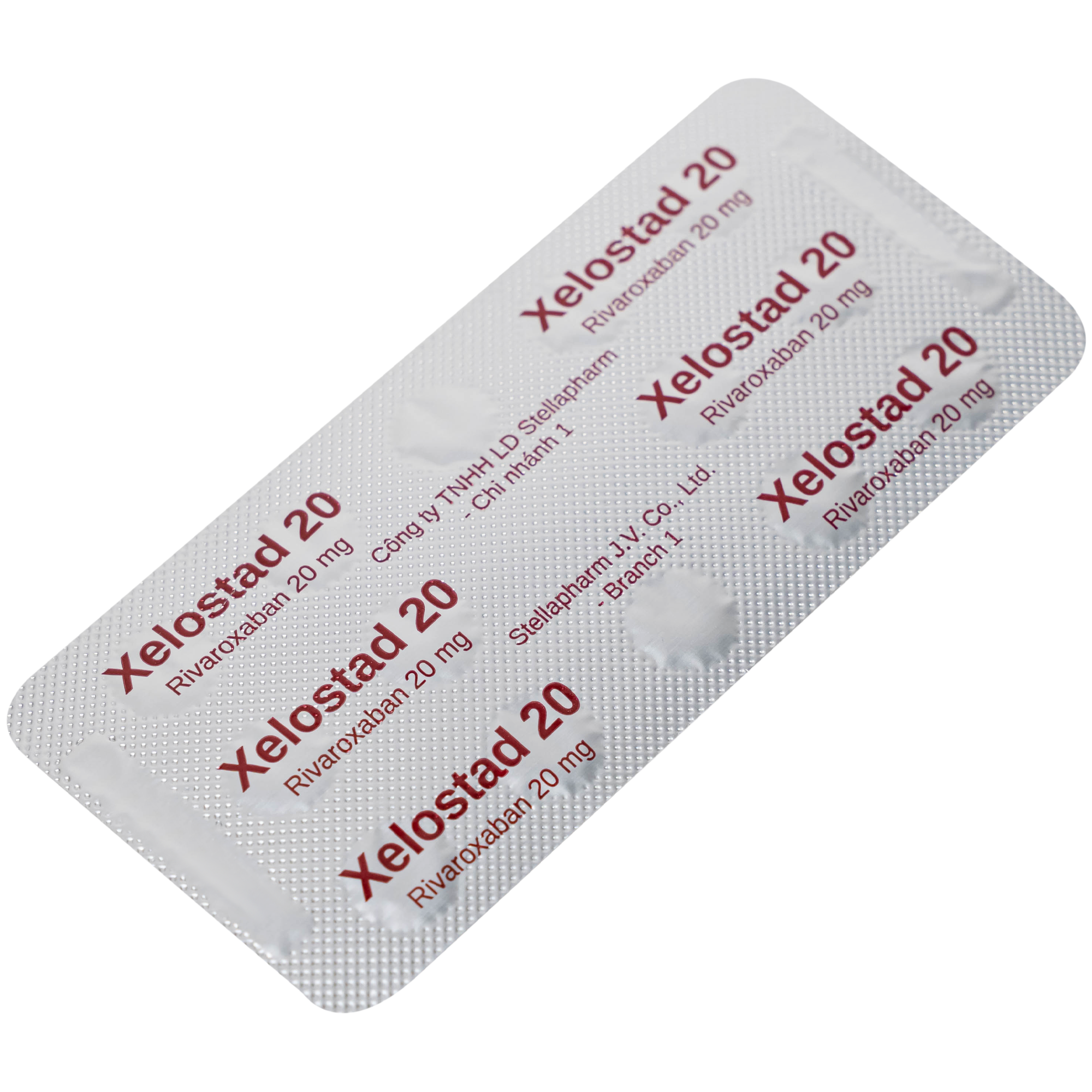 Hình ảnh Thuốc Xelostad 20mg Stella dự phòng đột quỵ, thuyên tắc mạch toàn thân ( 1 vỉ 14 viên)