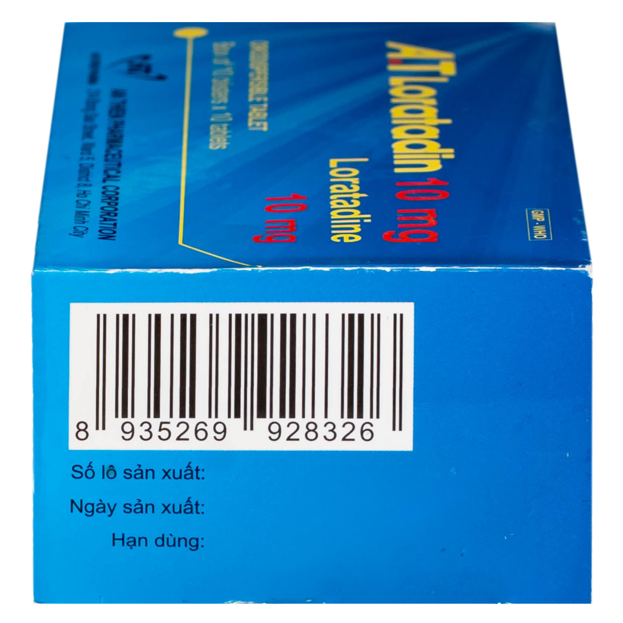 Hình ảnh Viên nén phân tán trong miệng Loratadin 10mg An Thiên điều trị viêm mũi dị ứng, mề đay (10 vỉ x 10 viên)