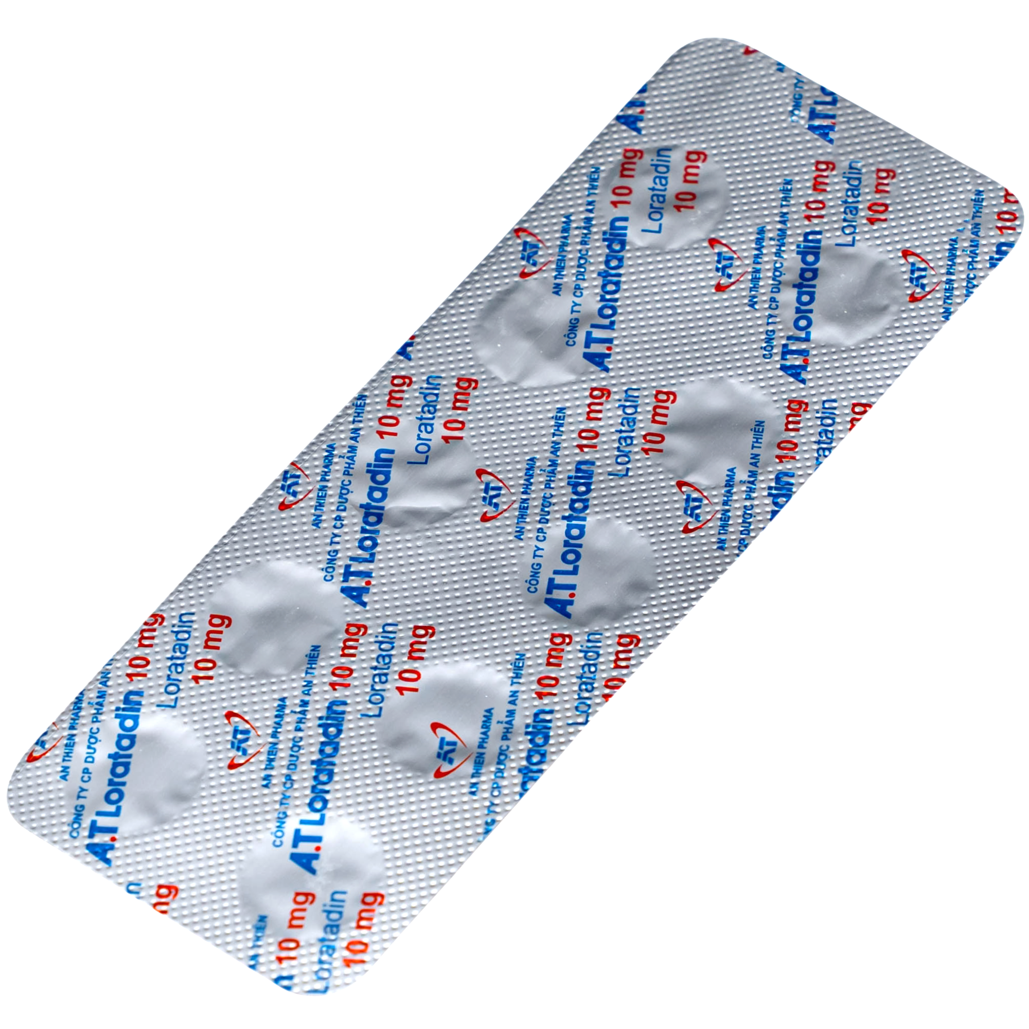 Hình ảnh Viên nén phân tán trong miệng Loratadin 10mg An Thiên điều trị viêm mũi dị ứng, mề đay (10 vỉ x 10 viên)