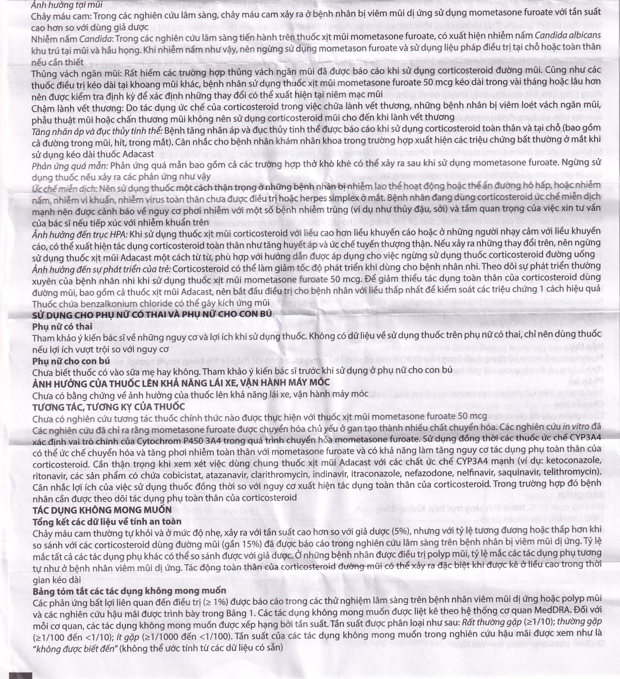 Hình ảnh Thuốc xịt mũi Adacast Meraplion điều trị viêm mũi dị ứng, sung huyết và mất mùi, viêm mũi xoang (60 liều)