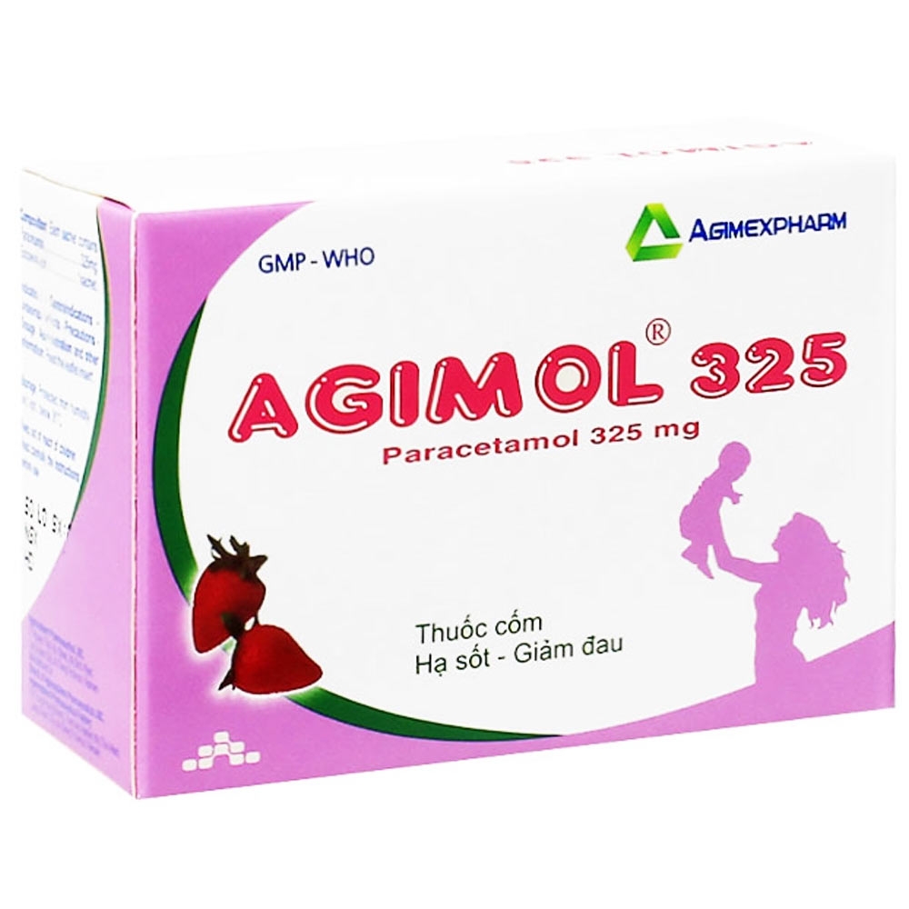 Hình ảnh Thuốc cốm Agimol 325 Agimexpharm giảm đau, hạ sốt (30 gói x 1.6g)