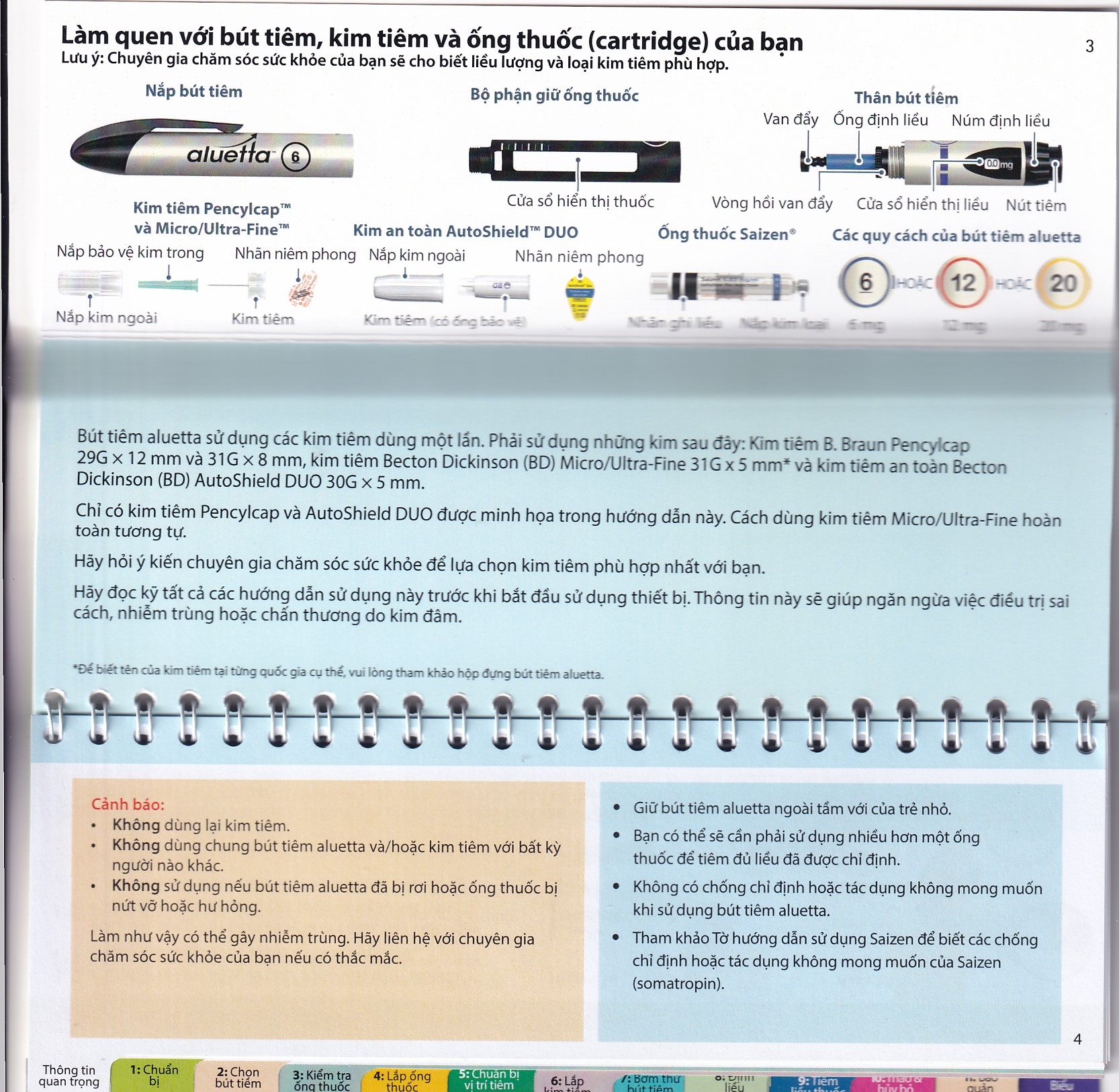 Hình ảnh Bút tiêm aluetta Merck điều trị bệnh tiểu đường bằng insulin