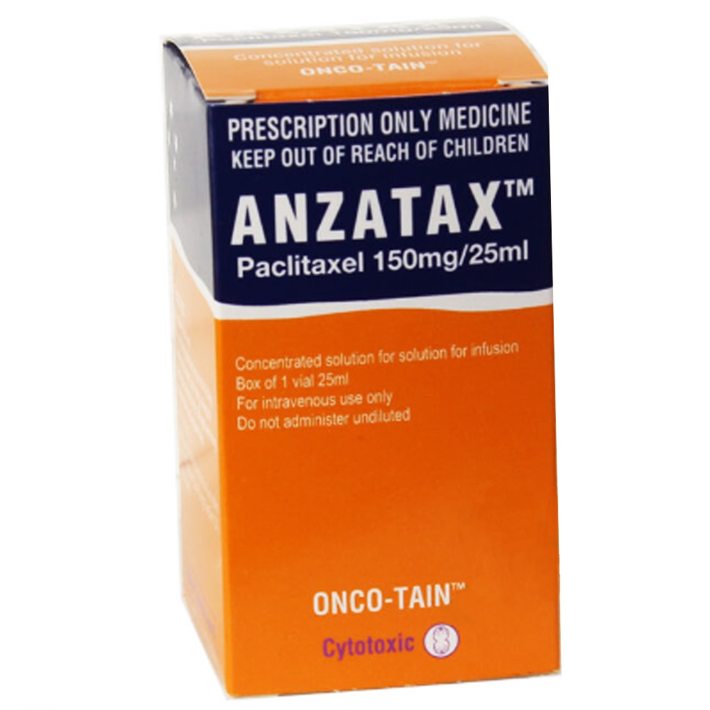 Hình ảnh Dung dịch Anzatax 150mg/25ml Pfizer điều trị ung thư buồng trứng, ung thư vú (25ml)