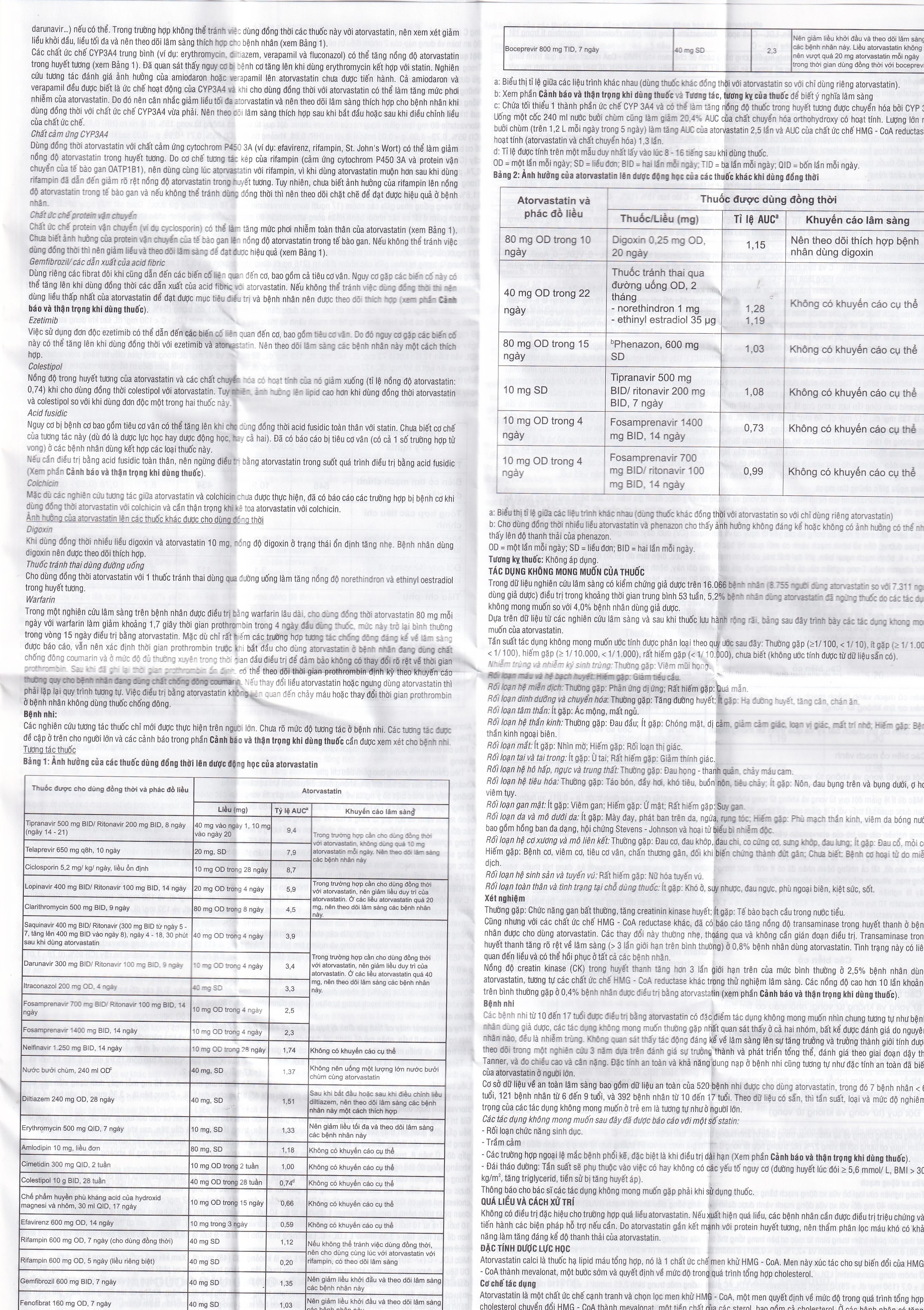 Hình ảnh Thuốc Atorlip 20mg DHG điều trị tăng cholesterol toàn phần và LDL-cholesterol (3 vỉ x 10 viên)