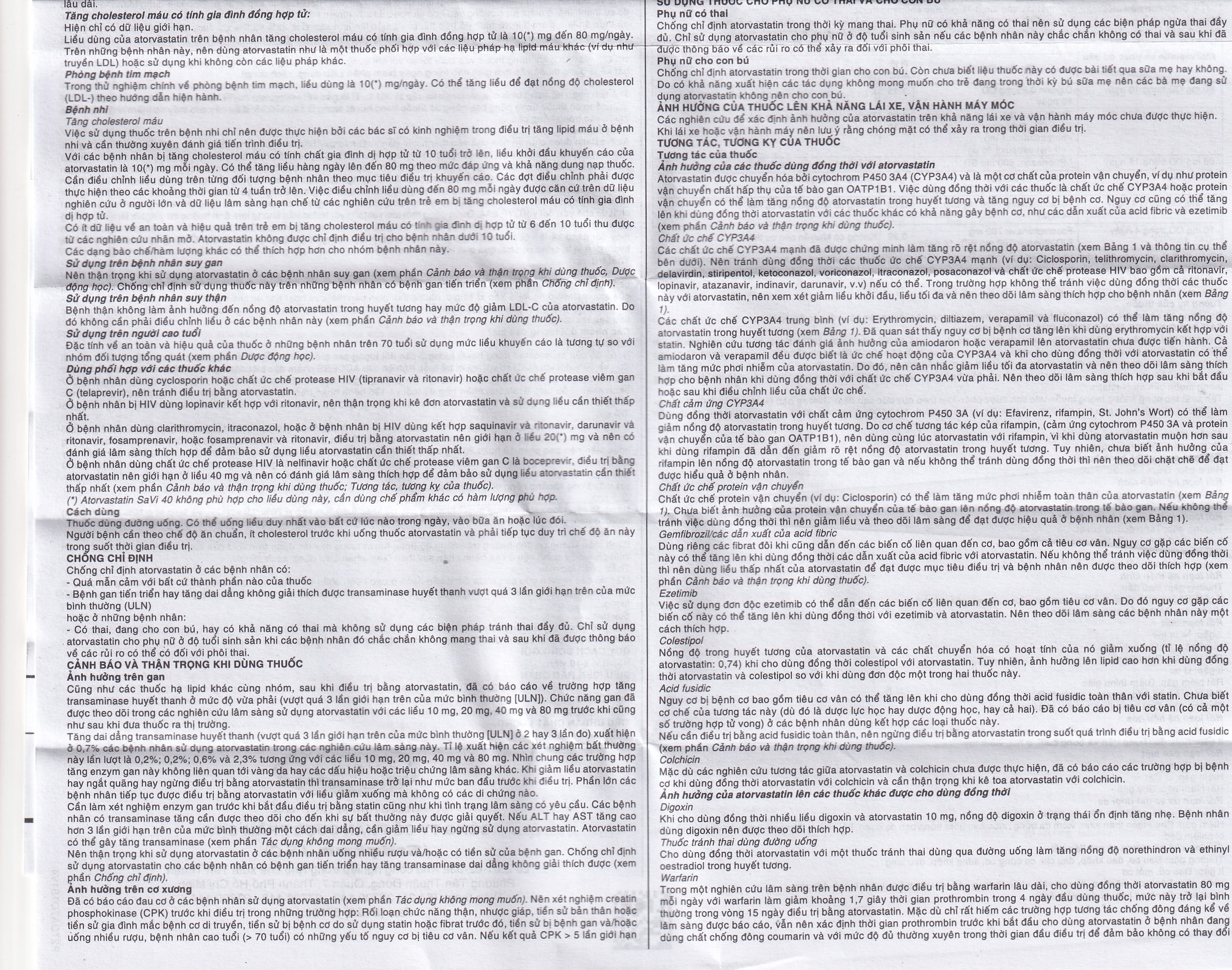 Hình ảnh Thuốc Atorvastatin 40mg Savi điều trị rối loạn lipid máu, mỡ máu, cholesterol máu cao (3 vỉ x 10 viên)