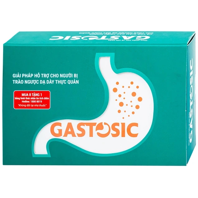 Hình ảnh Viên uống Gastosic CVI Pharma giúp tiêu hóa tốt, bảo vệ niêm mạc dạ dày (3 vỉ x 10 viên)