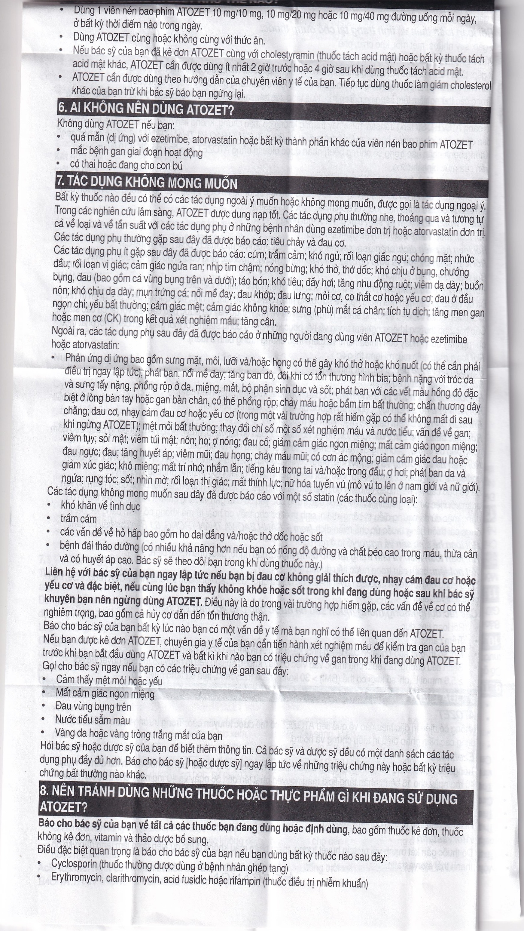 Hình ảnh Thuốc Atozet 10mg/10mg MSD điều trị rối loạn mỡ máu, phòng ngừa các bệnh tim mạch (3 vỉ x 10 viên)