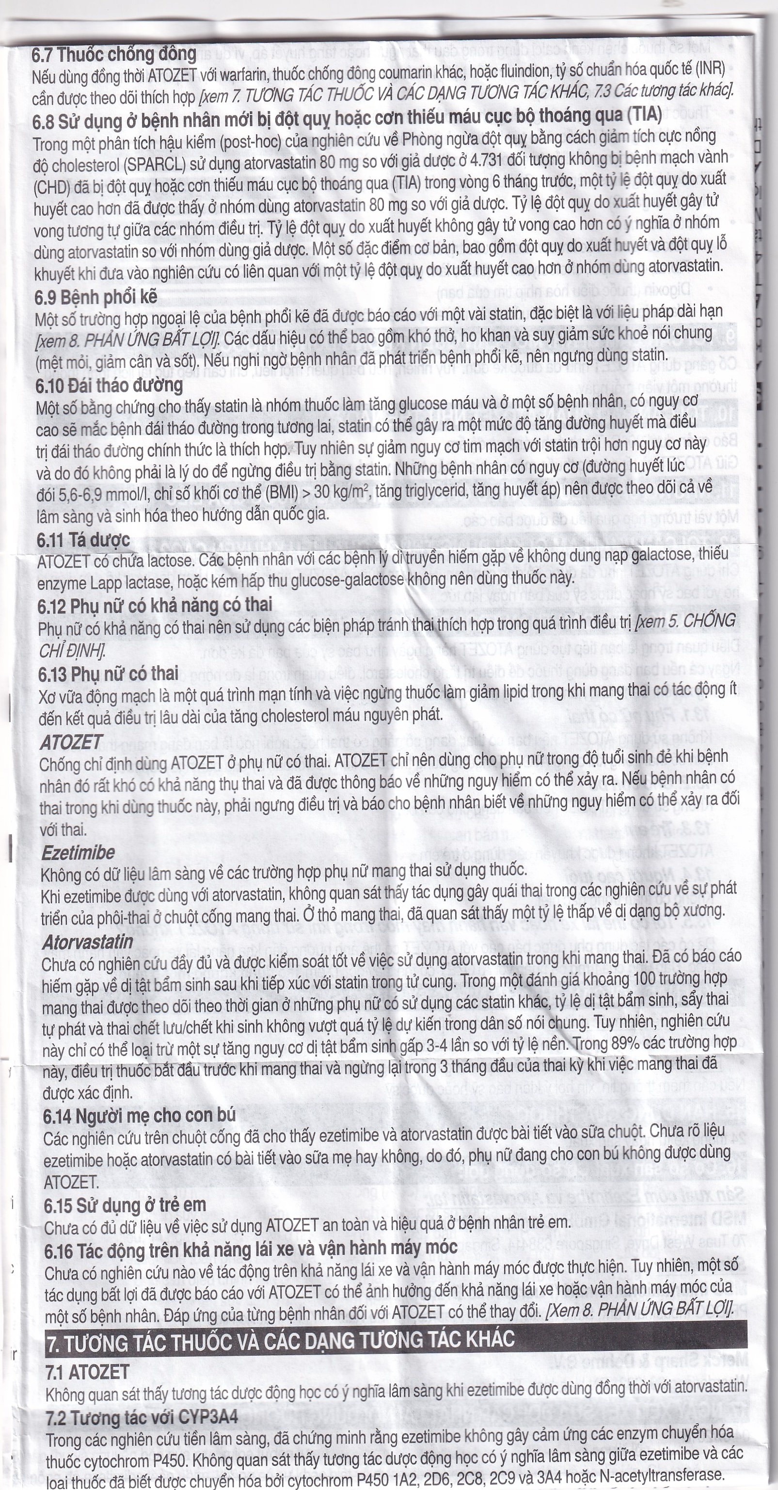 Hình ảnh Thuốc Atozet 10mg/10mg MSD điều trị rối loạn mỡ máu, phòng ngừa các bệnh tim mạch (3 vỉ x 10 viên)