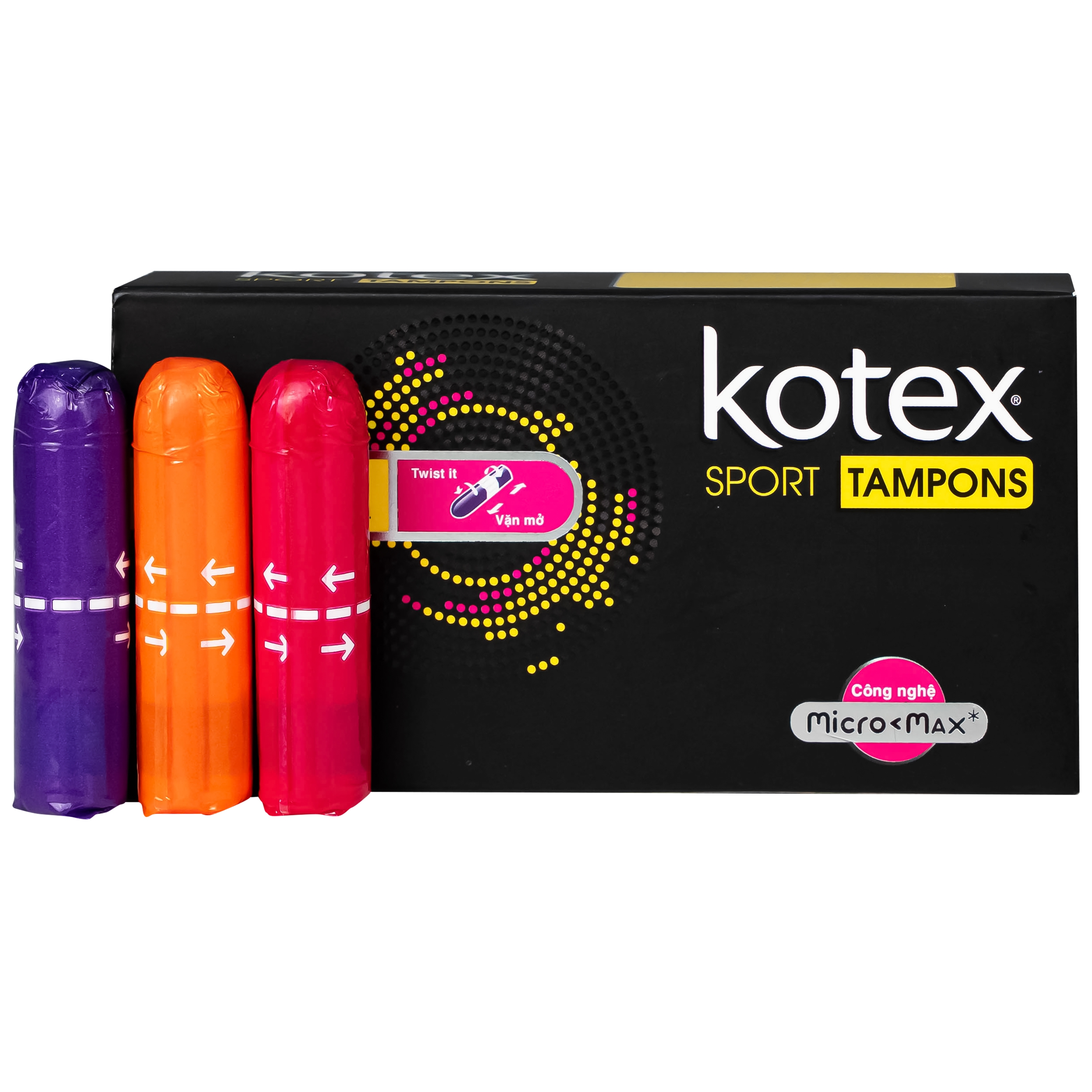 Hình ảnh Băng vệ sinh dạng tampons Kotex loại vừa (Hộp 16 miếng)