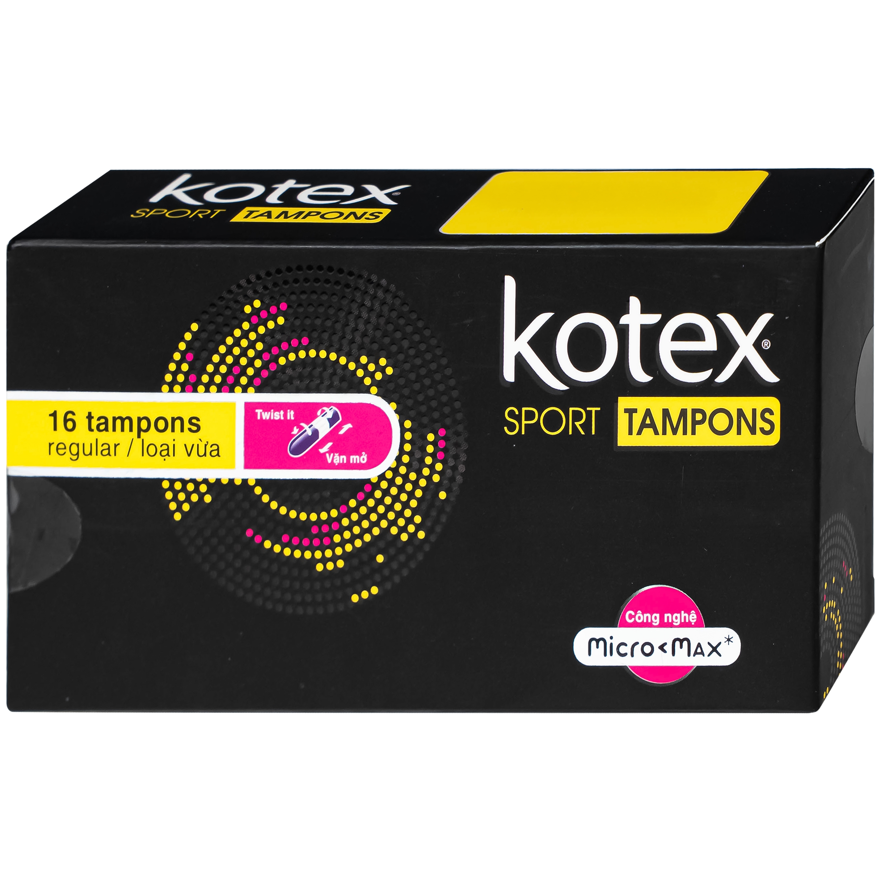 Hình ảnh Băng vệ sinh dạng tampons Kotex loại vừa (Hộp 16 miếng)