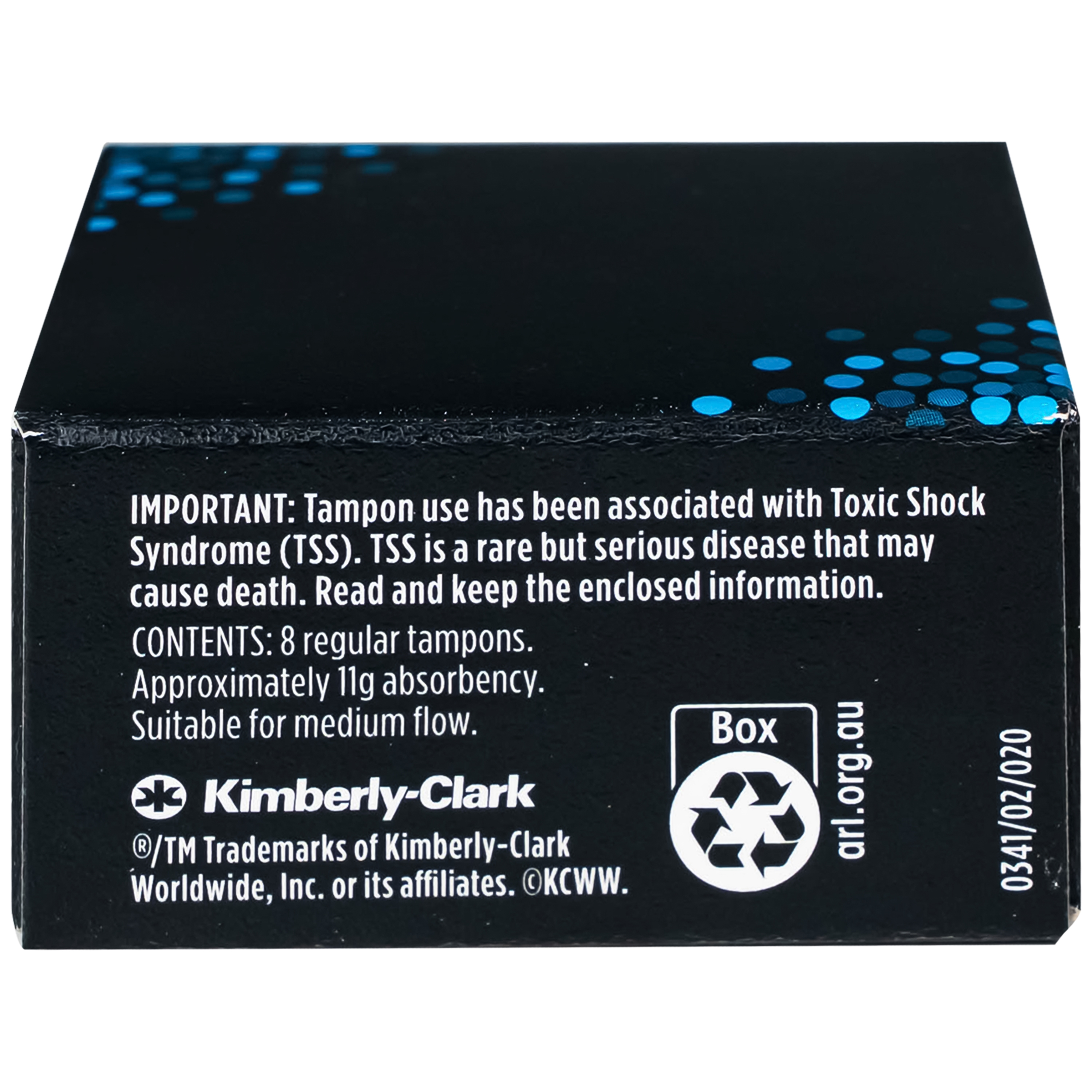 Hình ảnh Băng vệ sinh dạng tampons Kotex loại vừa (Hộp 16 miếng)