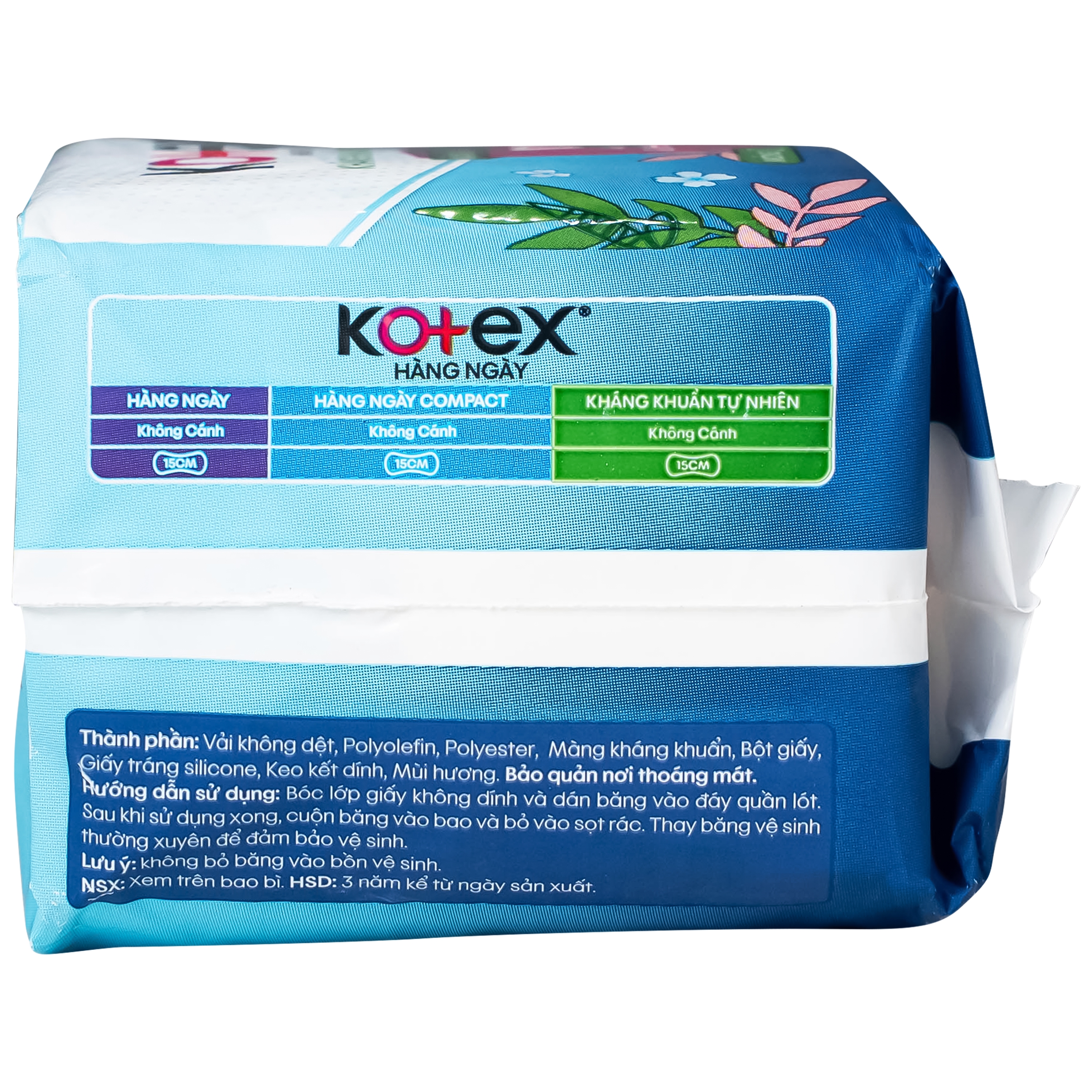 Hình ảnh Băng vệ sinh Kotex hàng ngày kháng khuẩn tự nhiên (Gói 20 miếng)