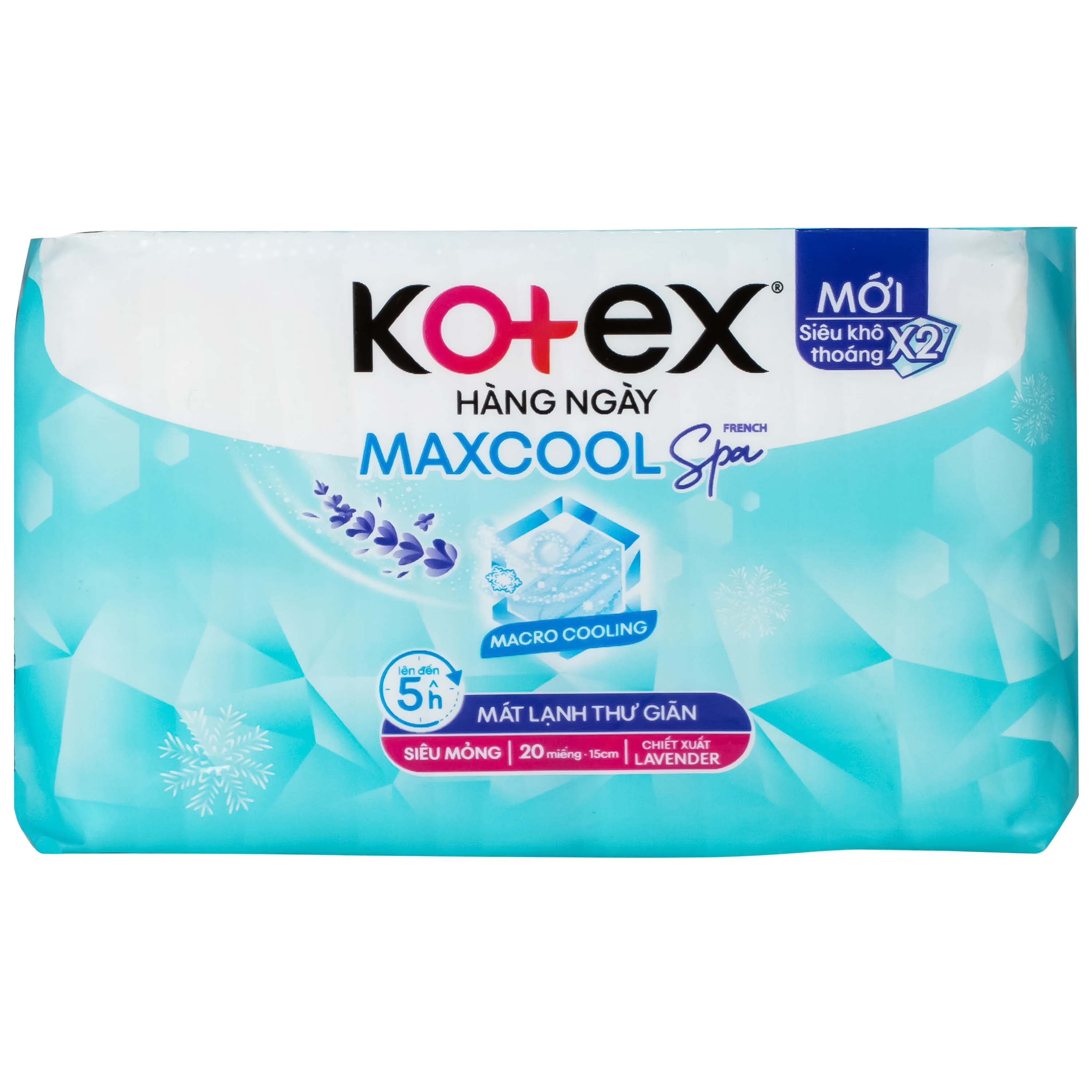 Hình ảnh Băng vệ sinh Kotex hàng ngày maxcool french spa (Gói 20 miếng)