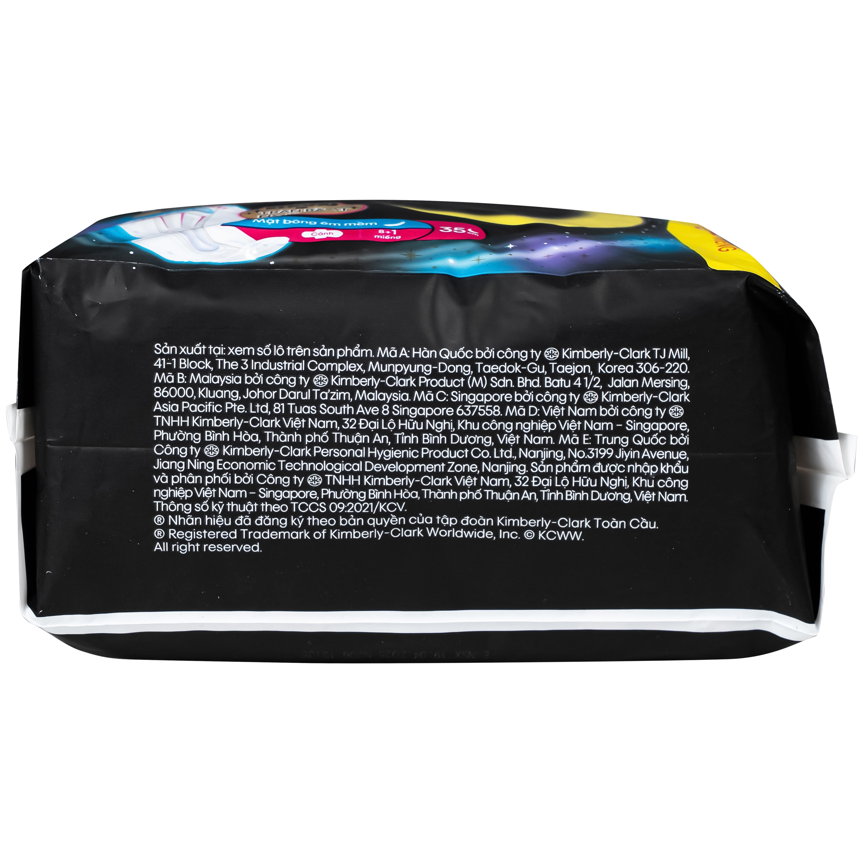 Hình ảnh Băng vệ sinh Kotex siêu ban đêm 35cm (gói 8+1miếng)