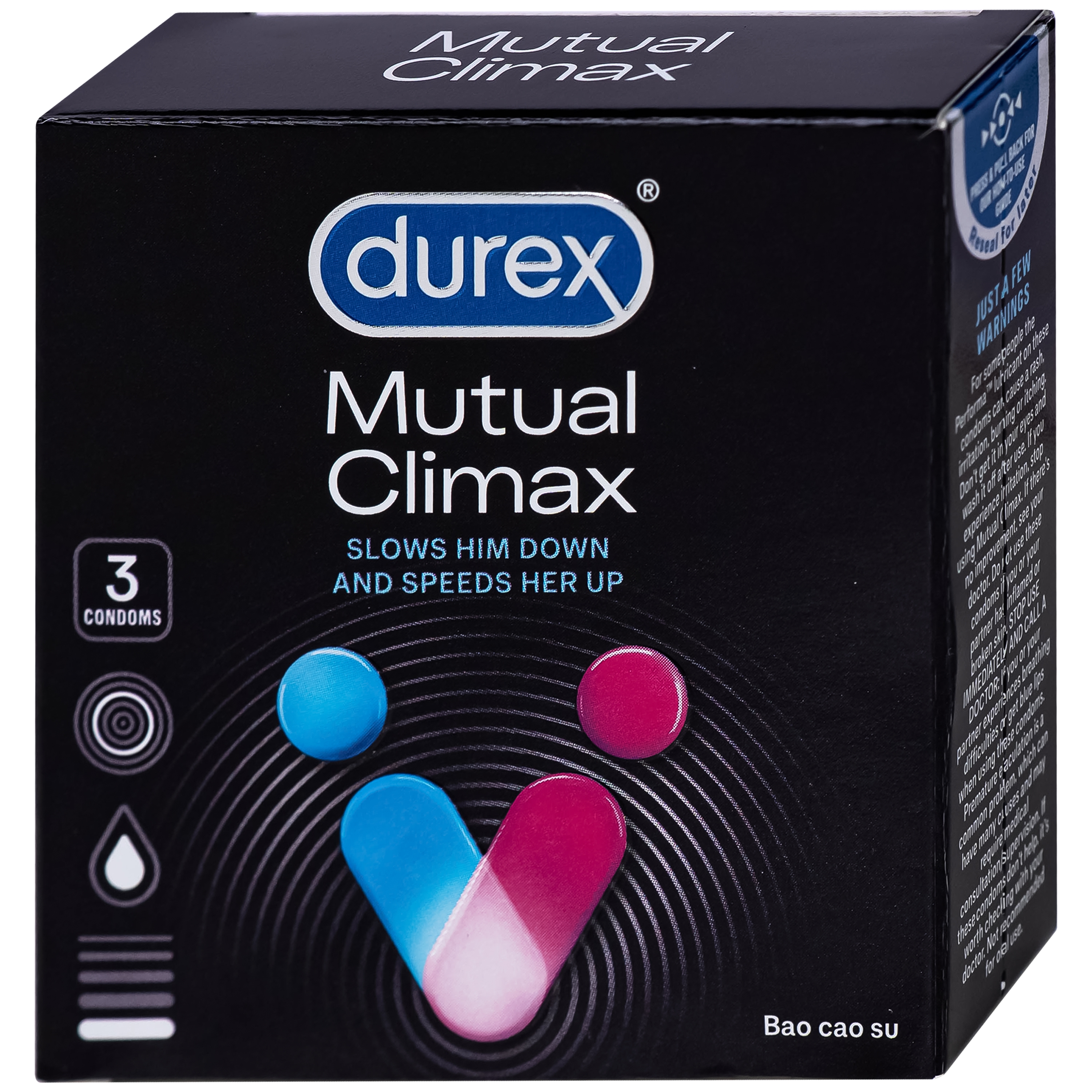 Hình ảnh Bao cao su Durex mutual climax (3 cái)