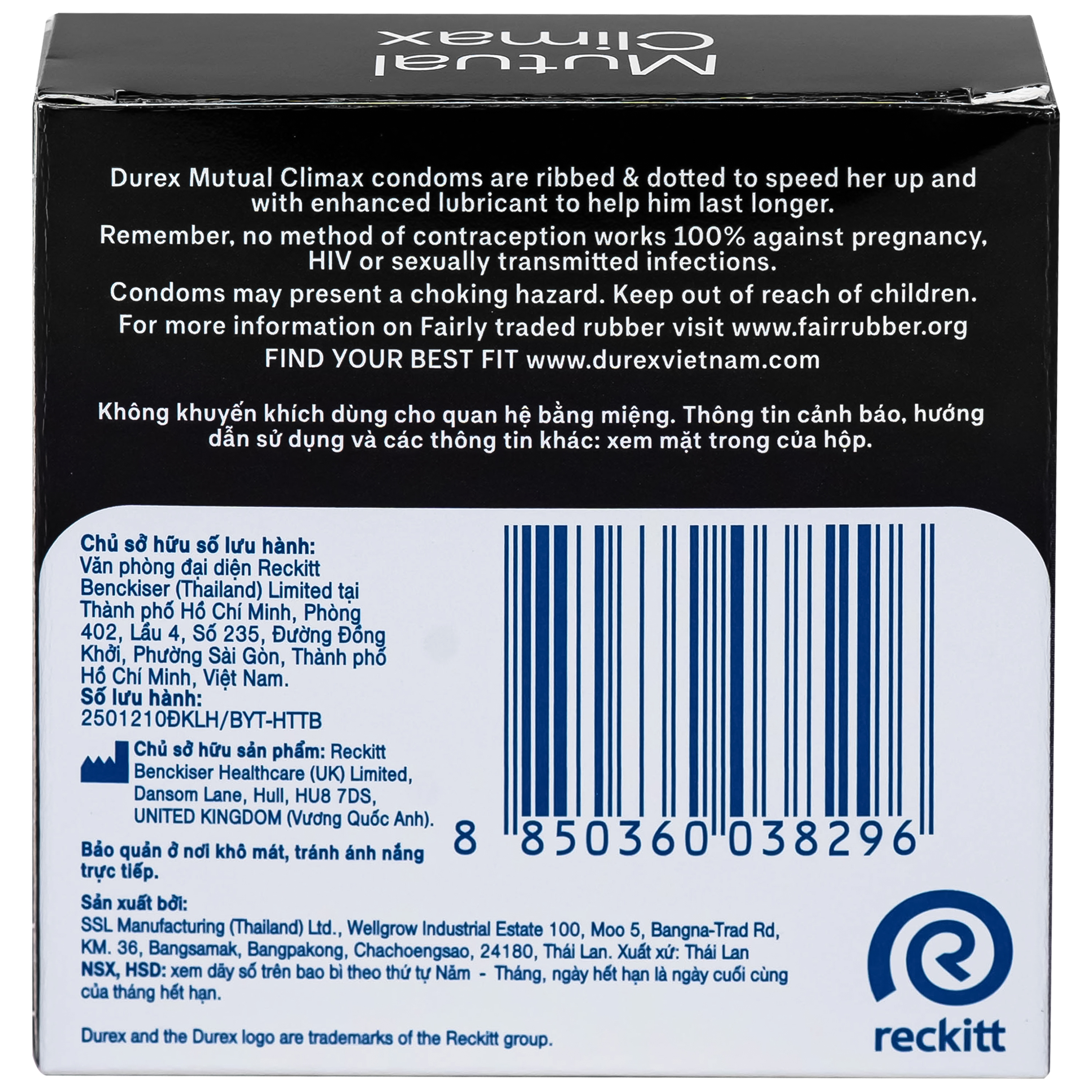 Hình ảnh Bao cao su Durex mutual climax (3 cái)