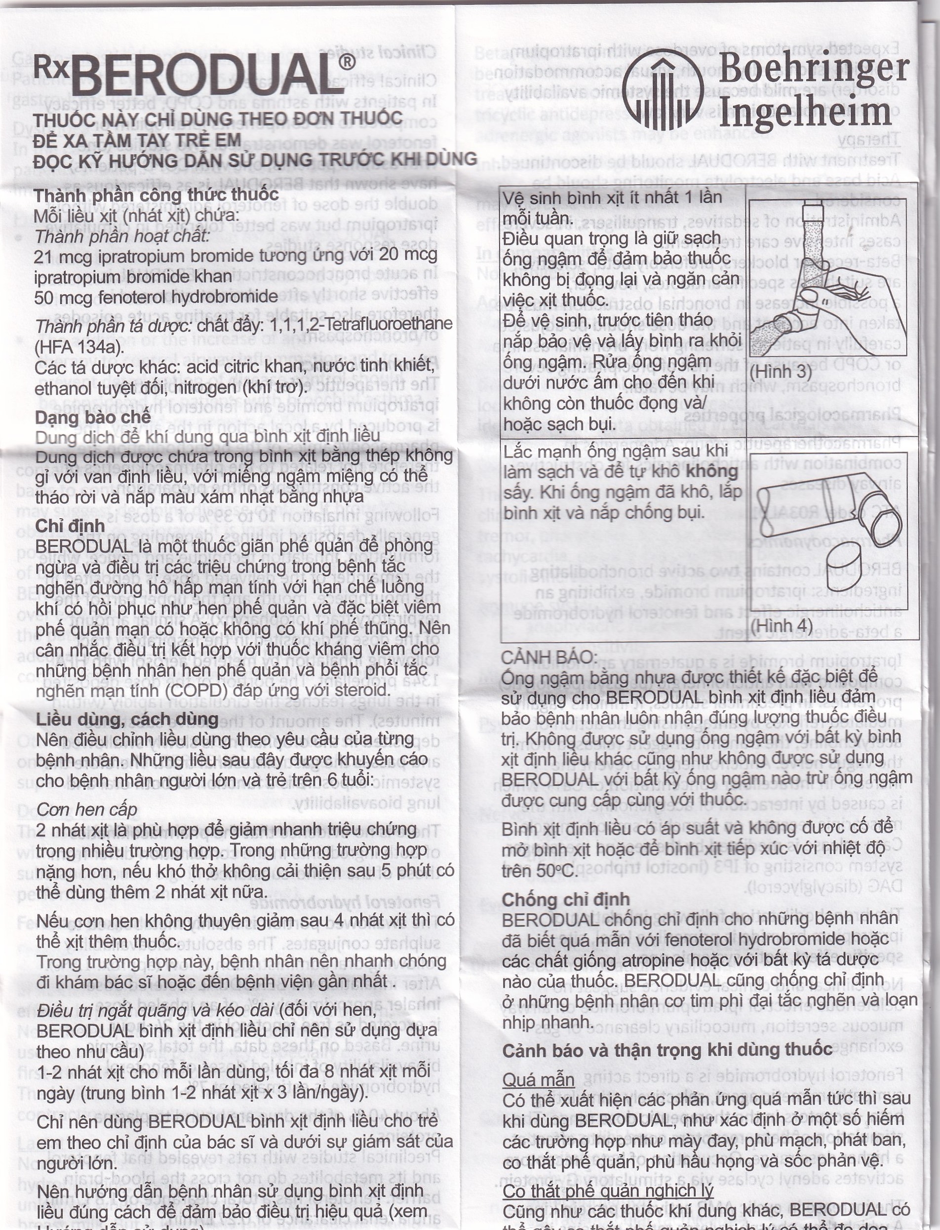 Hình ảnh Dung dịch Berodual Boehringer hỗ trợ giãn phế quản (10ml)