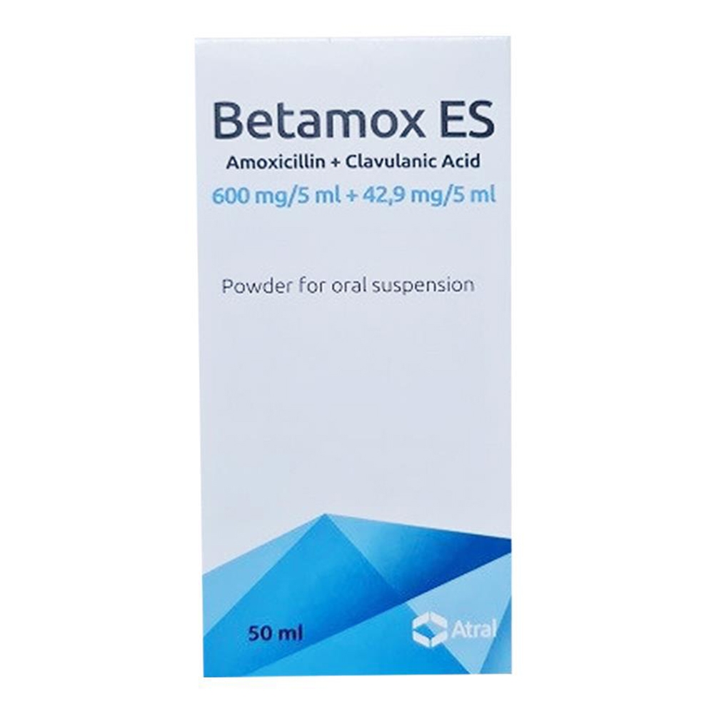 Hình ảnh Thuốc Betamox ES 50ml Atral điều trị nhiễm khuẩn đường hô hấp trên, đường hô hấp dưới