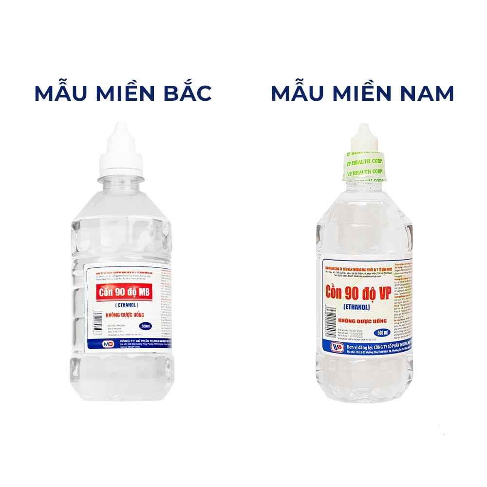 Hình ảnh Cồn 90 độ Vĩnh Phúc tiệt trùng các dụng cụ y tế (500ml)