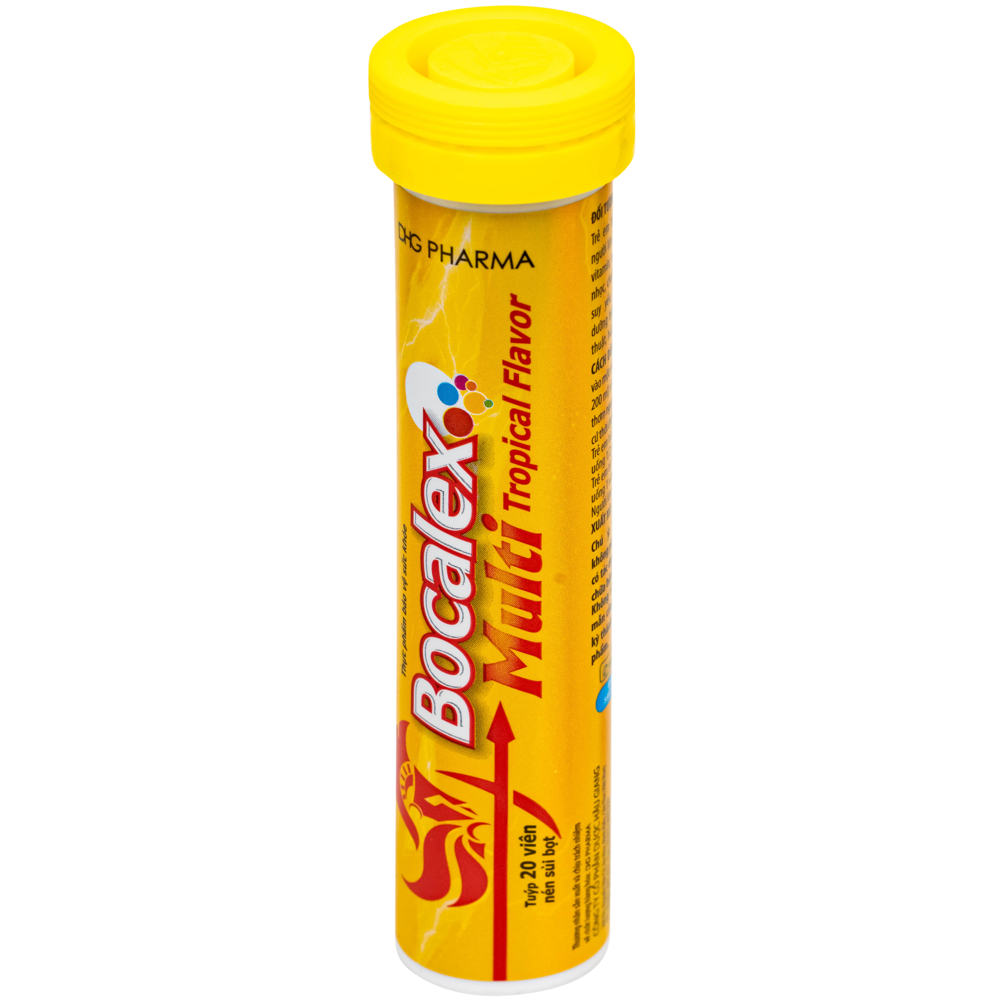 Hình ảnh Viên sủi giúp nâng cao sức đề kháng Bocalex Multi Tropical Flavor DHG Pharma (20 viên)