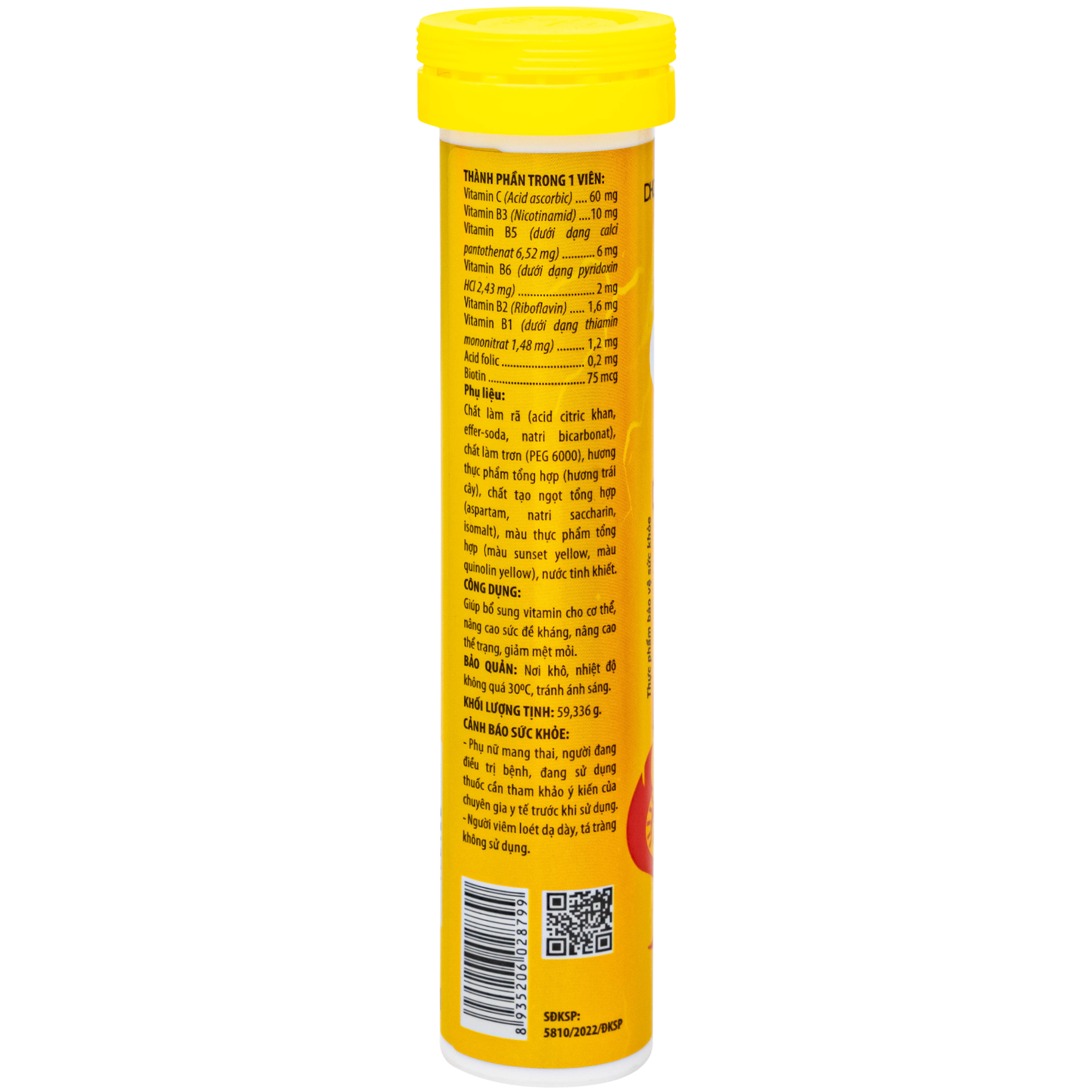 Hình ảnh Viên sủi giúp nâng cao sức đề kháng Bocalex Multi Tropical Flavor DHG Pharma (20 viên)