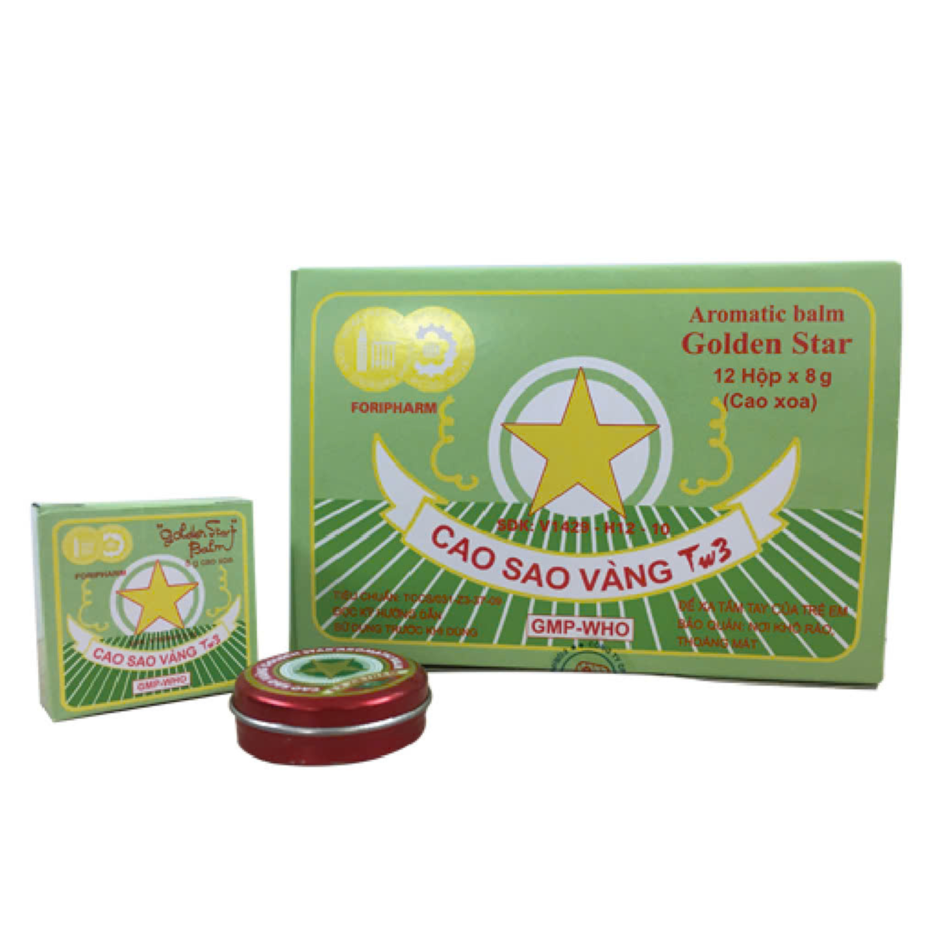 Hình ảnh Cao Sao Vàng TW3 điều trị cảm gió, nhức đầu (8g)