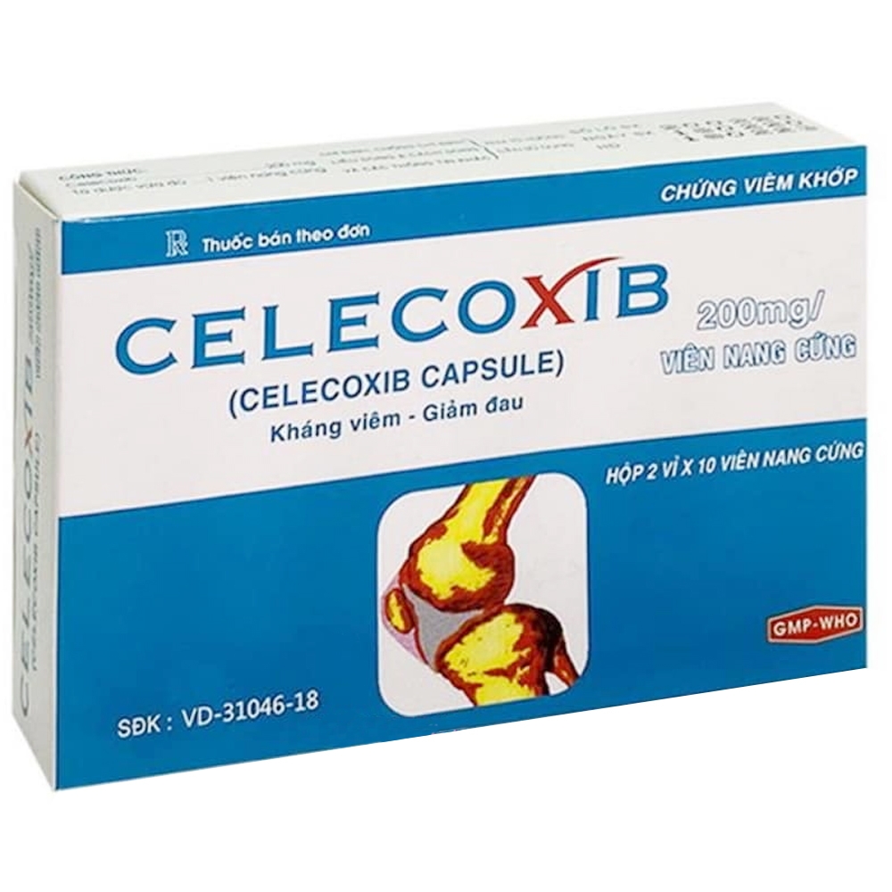Hình ảnh Thuốc Celecoxib 200mg Donaipharm giảm viêm xương khớp mãn tính (2 vỉ x 10 viên)