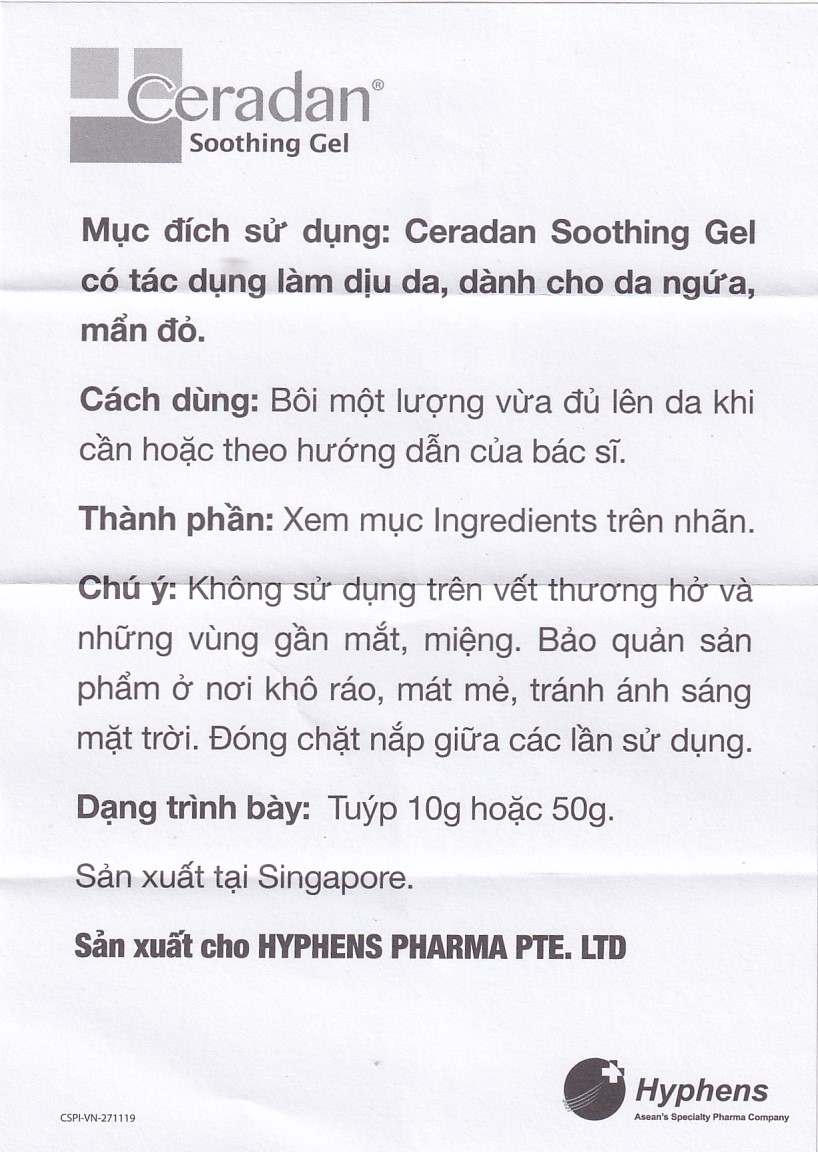 Hình ảnh Gel Ceradan Soothing 50g làm dịu da, dành cho da ngứa, mẩn đỏ