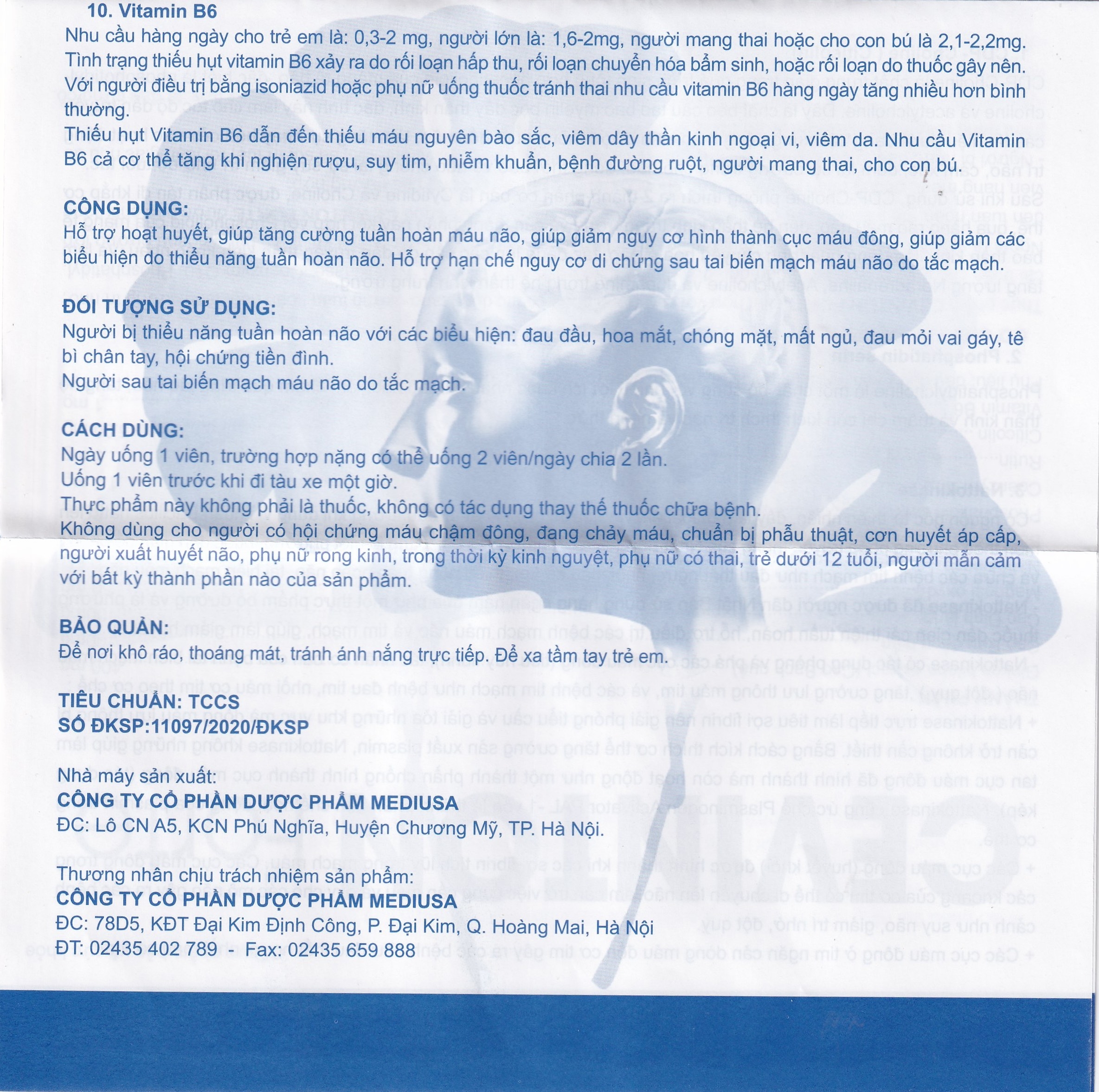 Hình ảnh Viên uống Cevinton Forte giúp bổ sung dưỡng chất cho não, tăng cường lưu thông máu (30 viên)