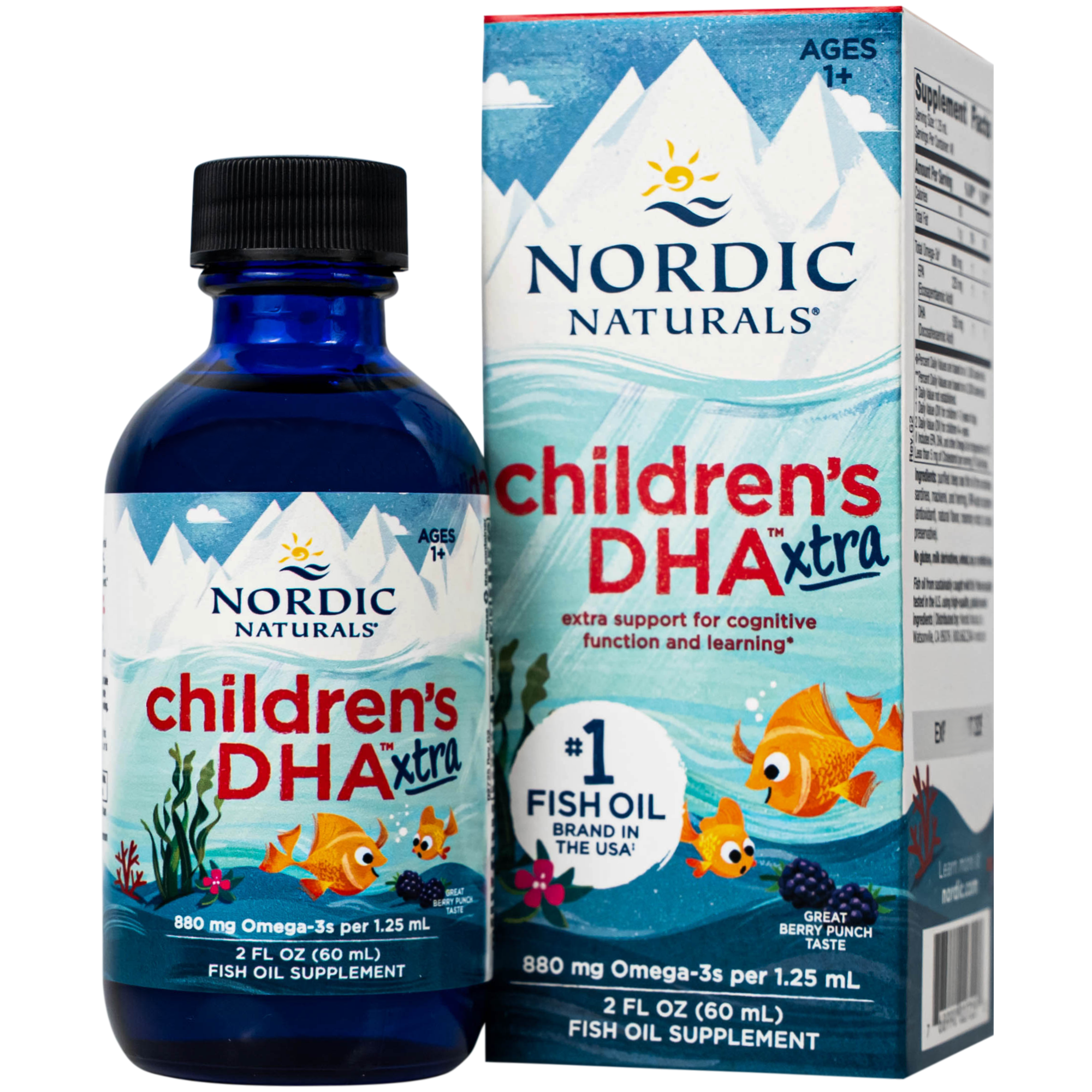 Hình ảnh Dung dịch hỗ trợ cải thiện thị lực cho trẻ từ 1 tuổi Nordic Naturals Children's DHA xtra (60ml)