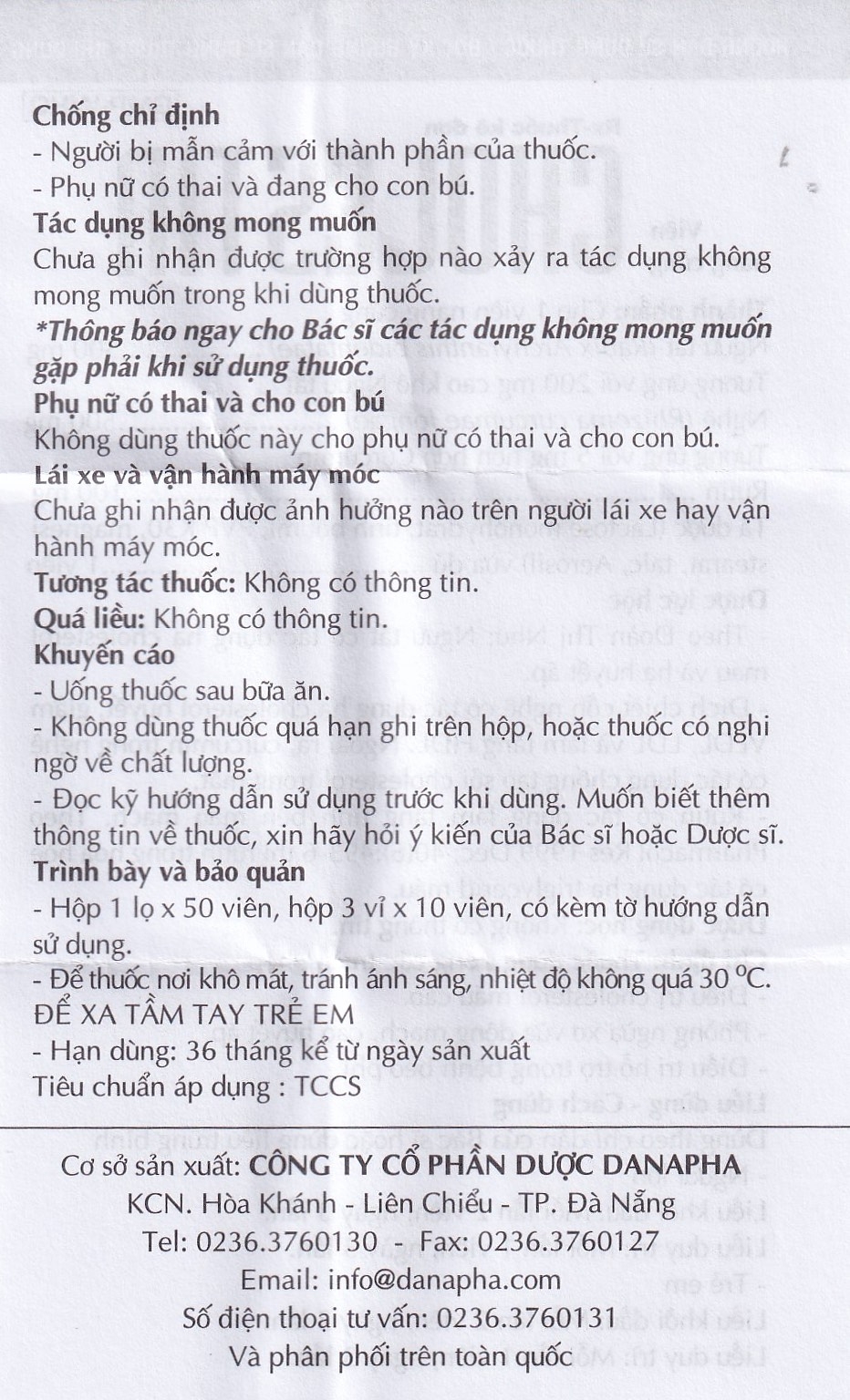 Hình ảnh Thuốc Cholestin Danapha phòng ngừa xơ vữa động mạch, cao huyết áp (50 viên)