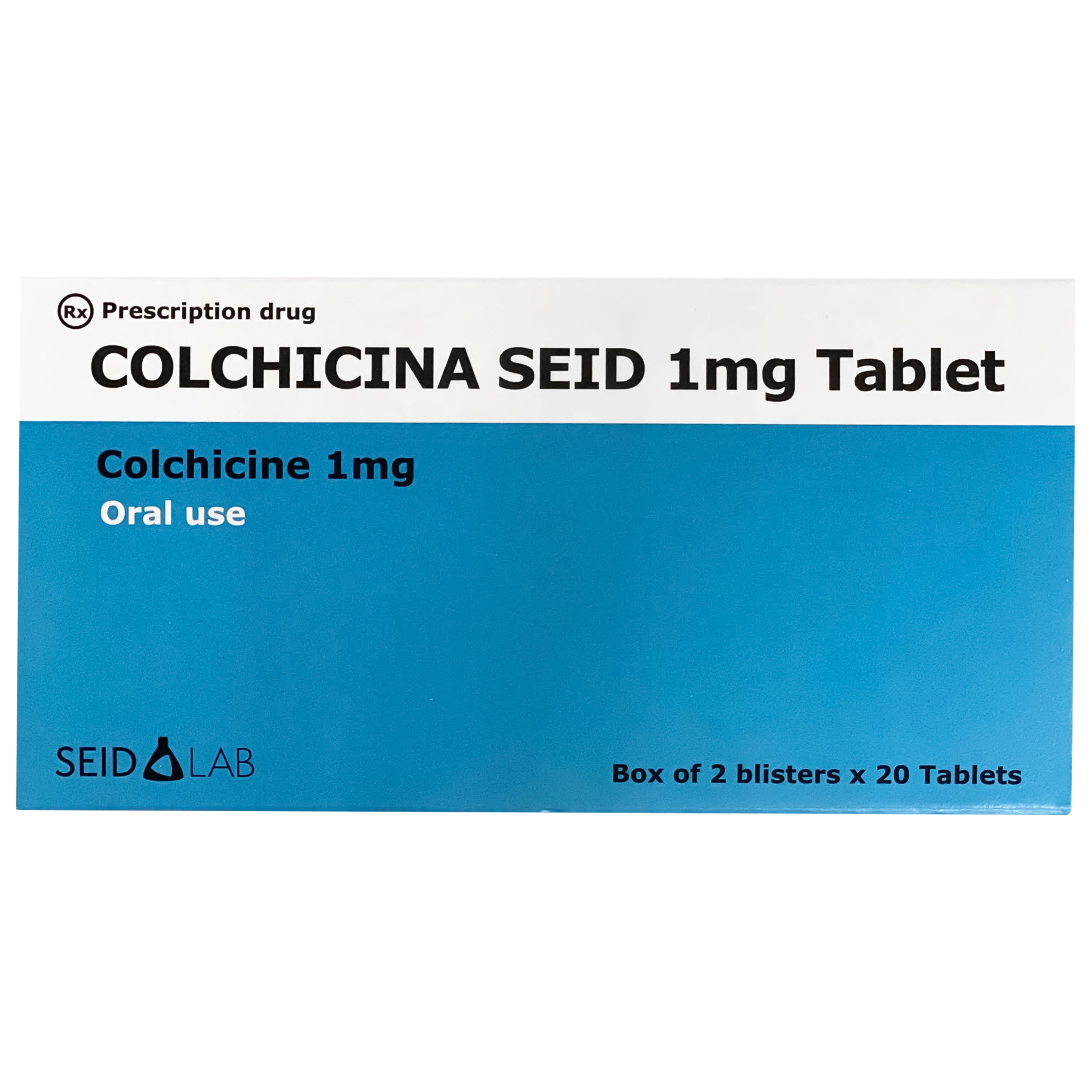 Hình ảnh Thuốc Colchicina Seid 1MG phòng tái phát viêm khớp do gút và điều trị dài ngày bệnh gút (2 vỉ x 20 viên)
