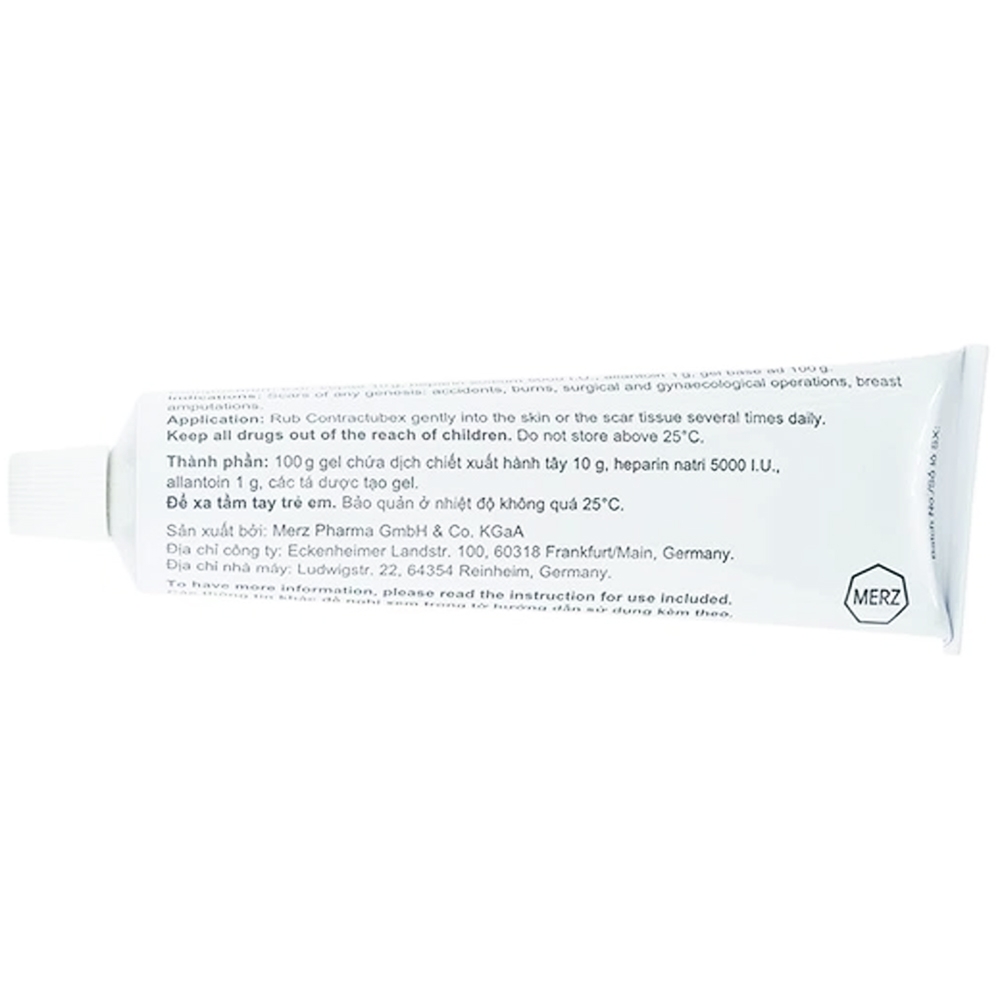Hình ảnh Gel Contractubex Merz điều trị sẹo lồi, sẹo phì đại (50g)