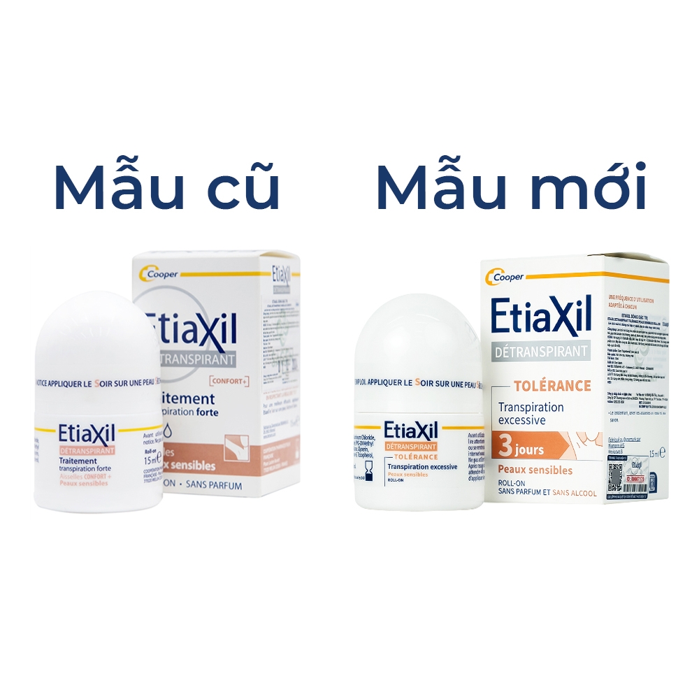Hình ảnh Lăn khử mùi EtiaXil Détranspirant Tolérance Transpiration excessive 15ml đặc trị dành cho da siêu nhạy cảm