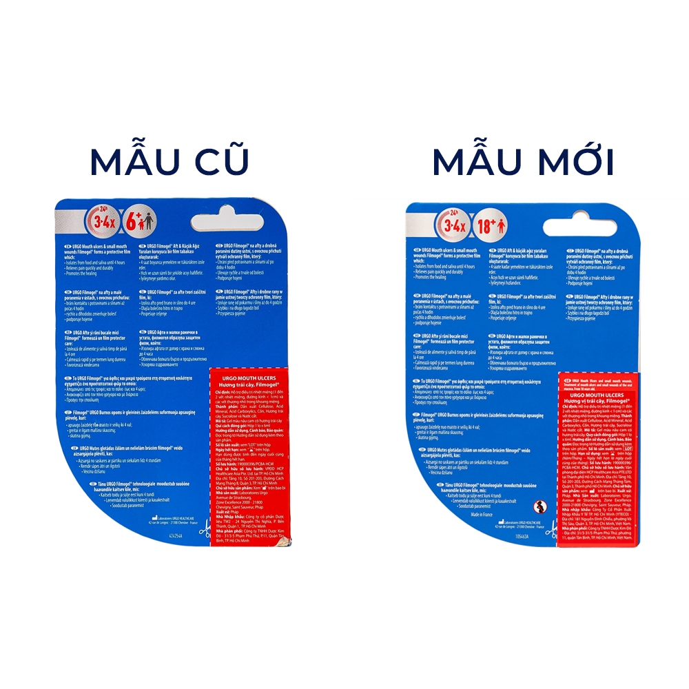 Hình ảnh Gel Urgo Mouth Ulcers vị trái cây hỗ trợ điều trị vết loét, vết thương nhỏ trong miệng (6ml)