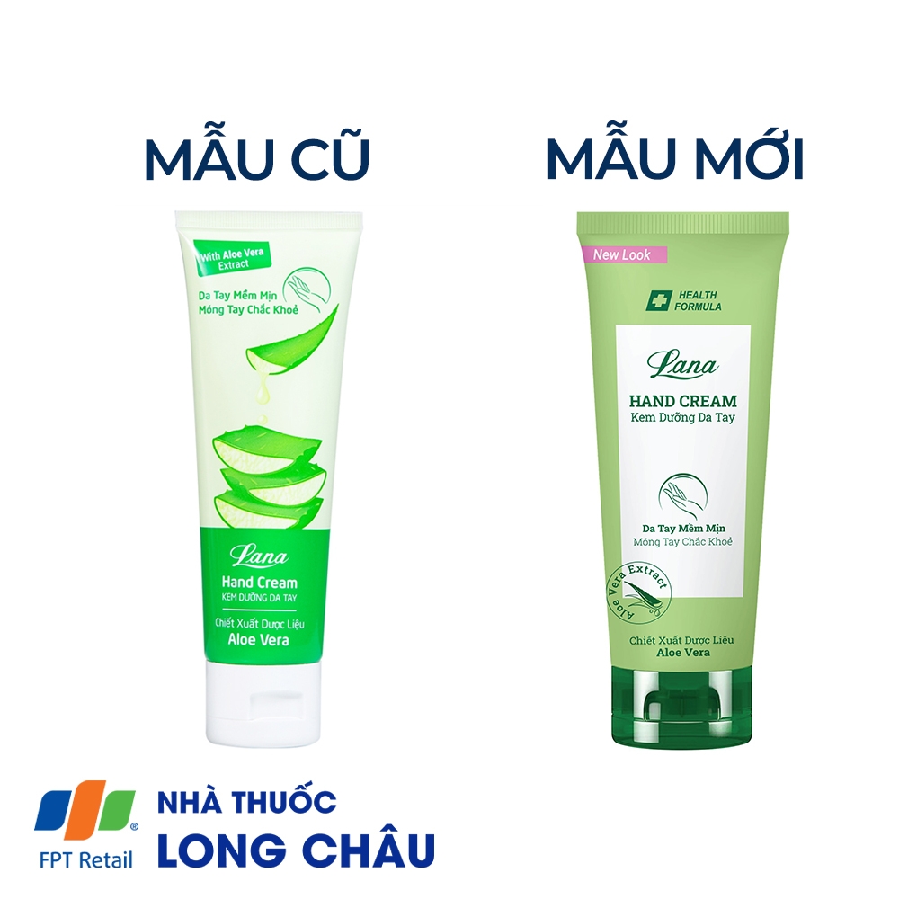 Hình ảnh Kem dưỡng da tay Lana Hand Cream giảm nhăn da, đồi mồi, ngứa, nứt nẻ da tay (80g)