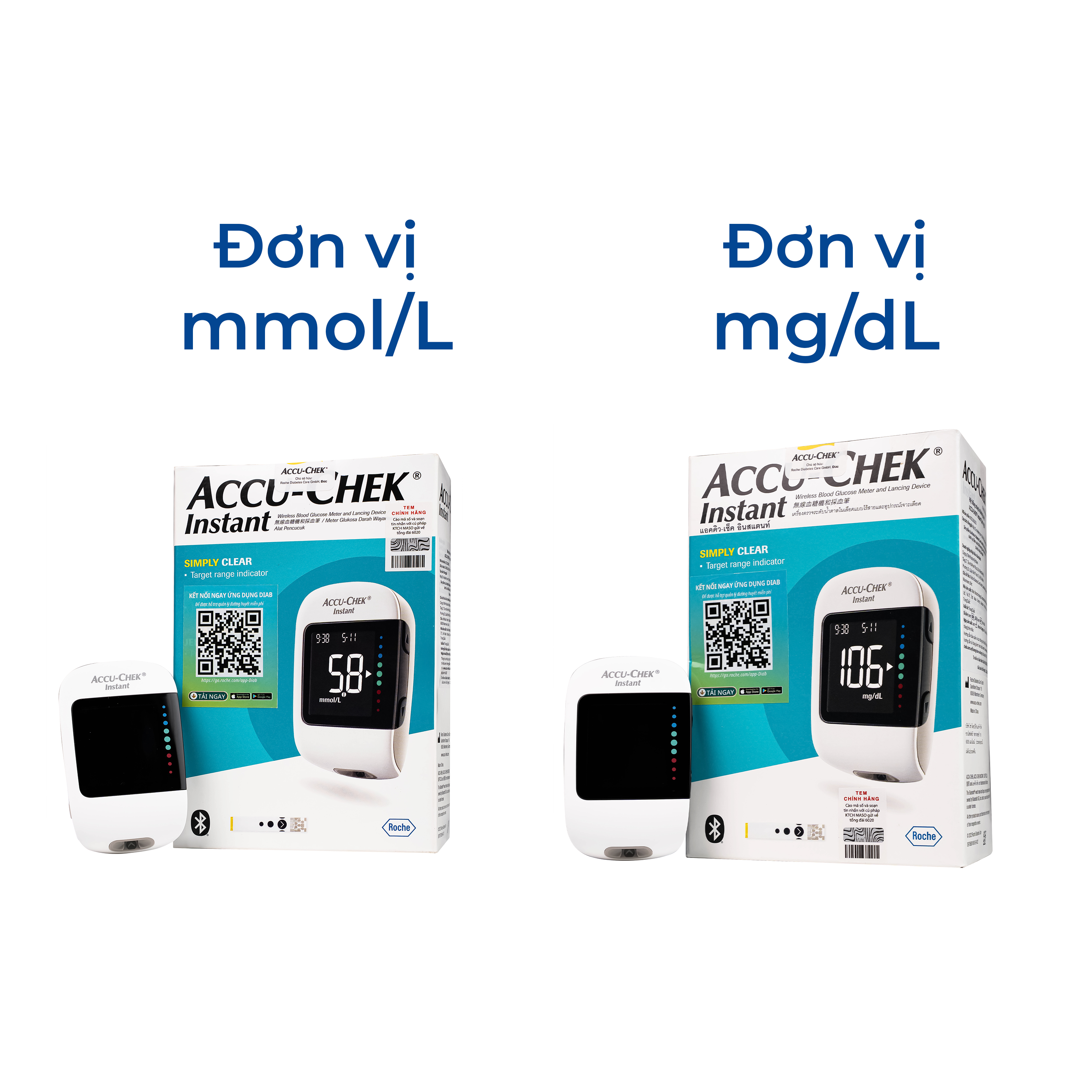 Hình ảnh Máy đo đường huyết Accu Chek Instant hỗ trợ theo dõi, kiểm soát lượng đường trong máu