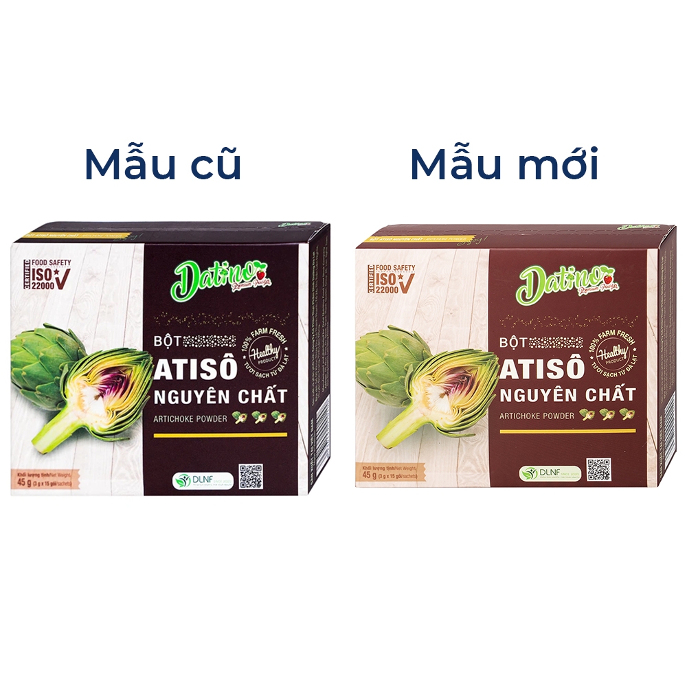 Hình ảnh Bột Atisô nguyên chất Datino hỗ trợ mát gan, giải độc cơ thể (3g x 15 gói)