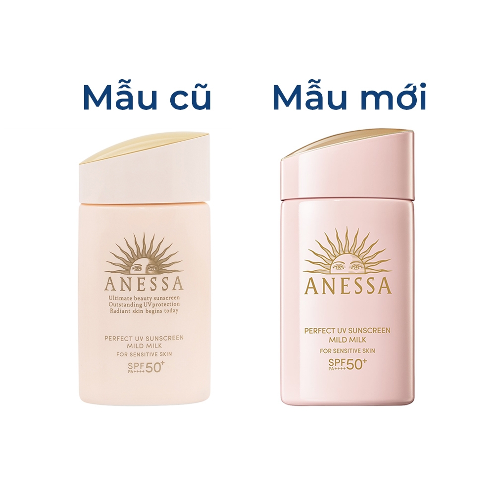 Hình ảnh Sữa chống nắng dịu nhẹ cho da nhạy cảm Anessa Perfect UV Sunscreen Mild Milk SPF 50+ PA++++ (60ml)