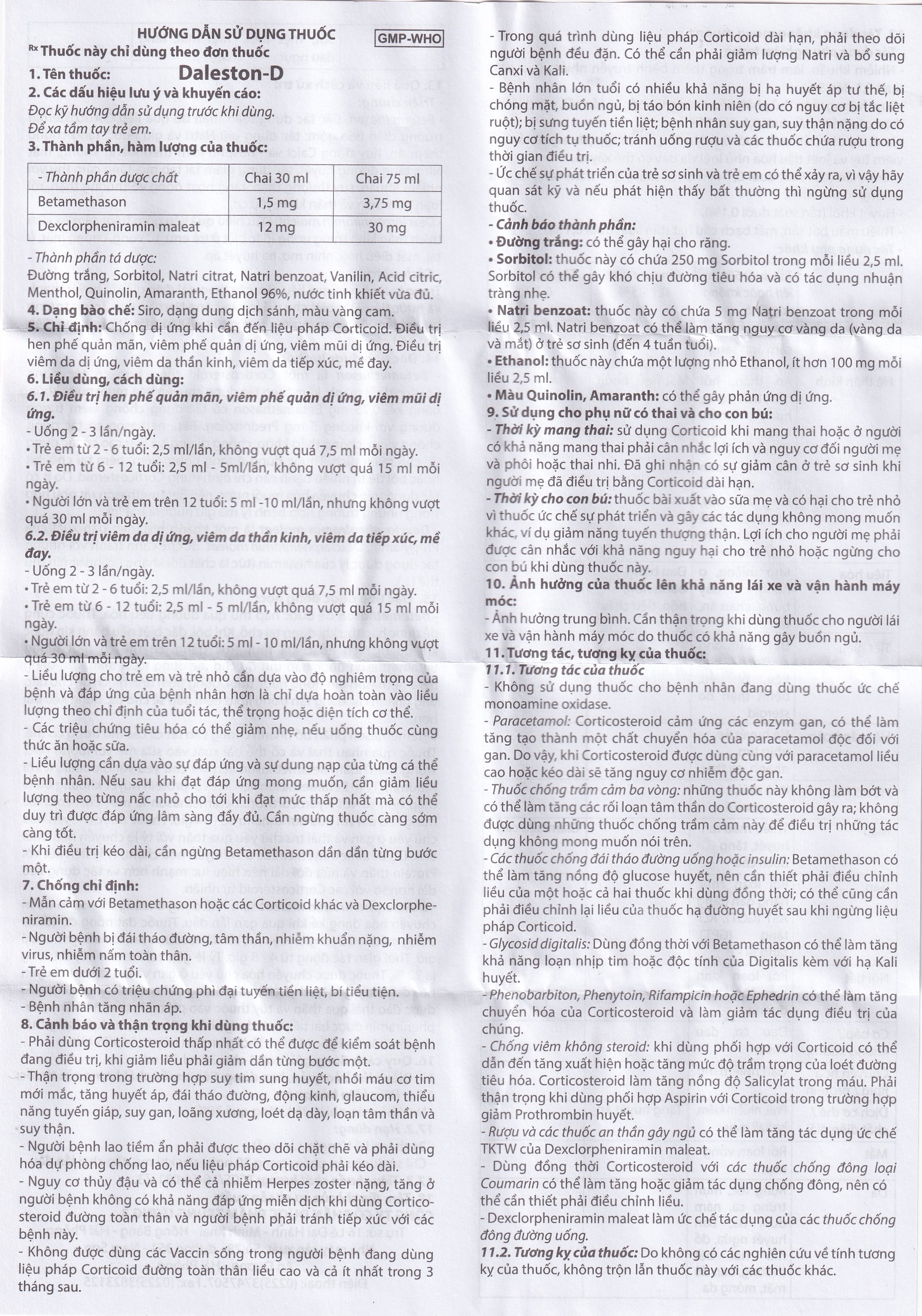 Hình ảnh Siro Daleston-D TW3 chống dị ứng, chống viêm (30ml)