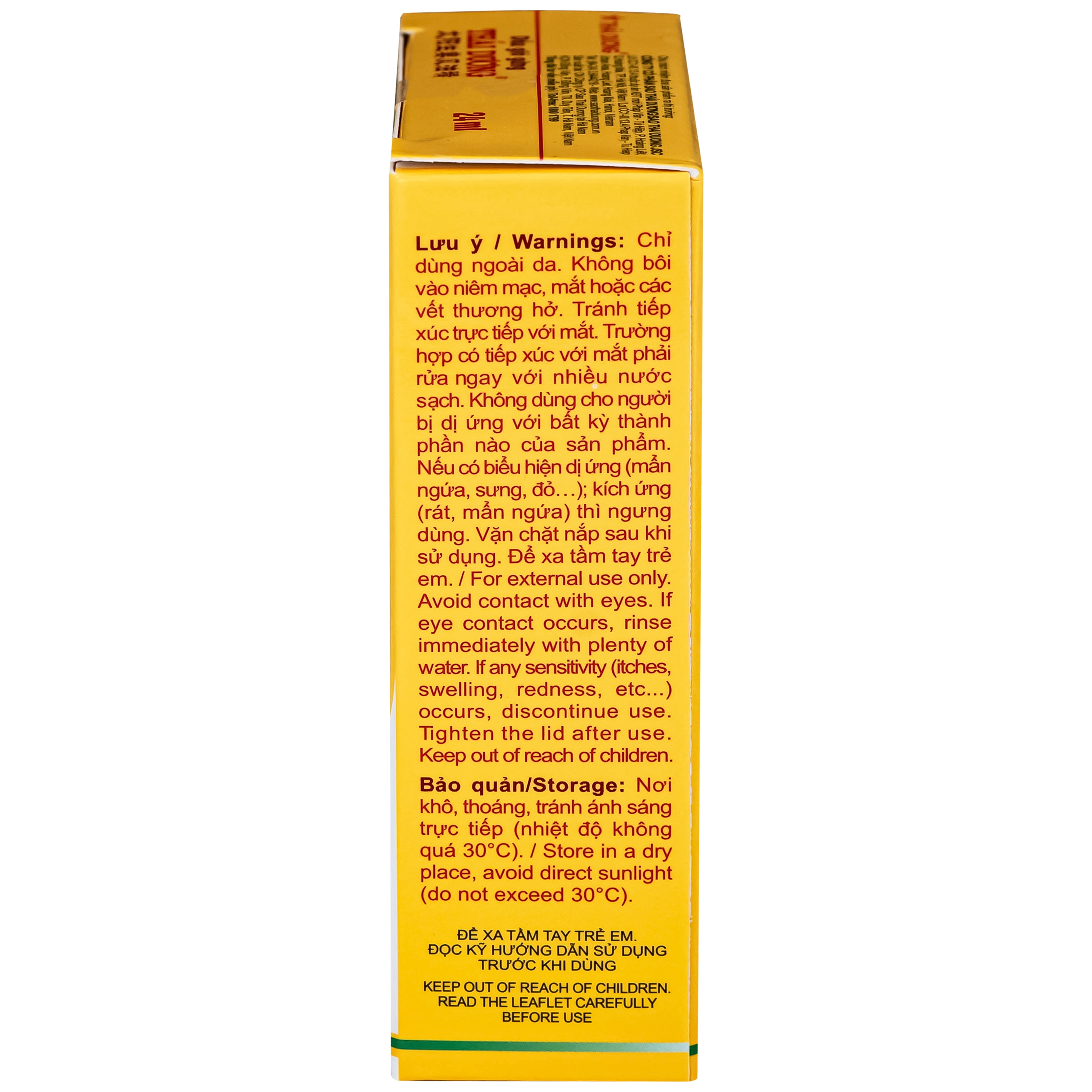 Hình ảnh Dầu gió gừng Thái Dương giúp giảm đau đầu, đau lưng, đau dây thần kinh vai gáy (Hộp 24ml)