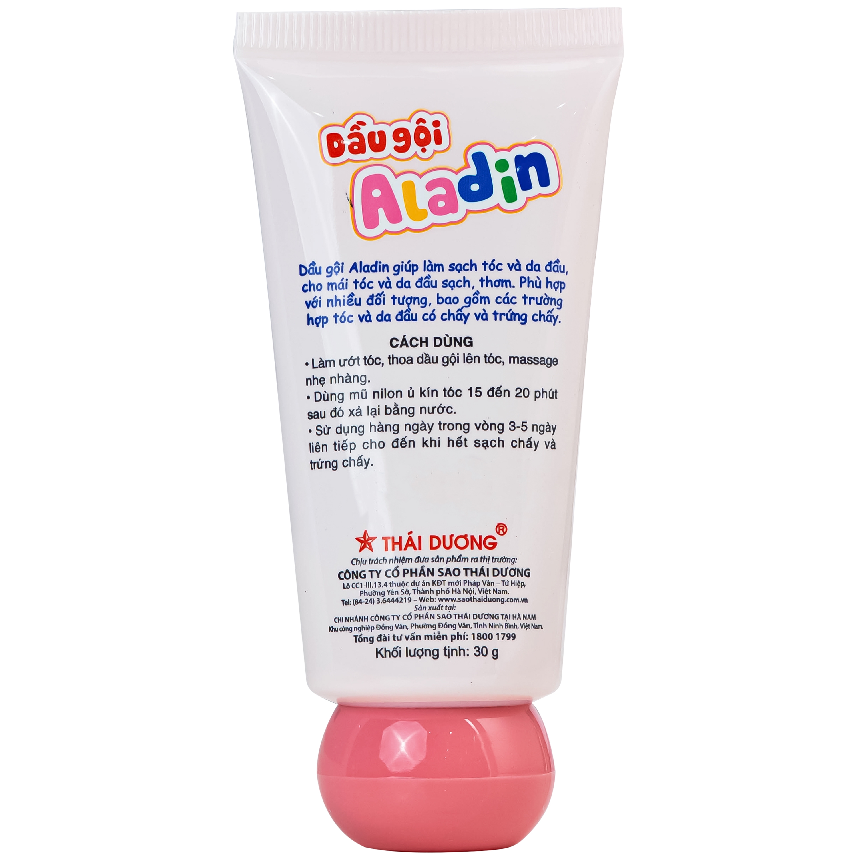 Hình ảnh Dầu gội sạch chấy Aladin Thái Dương 30g