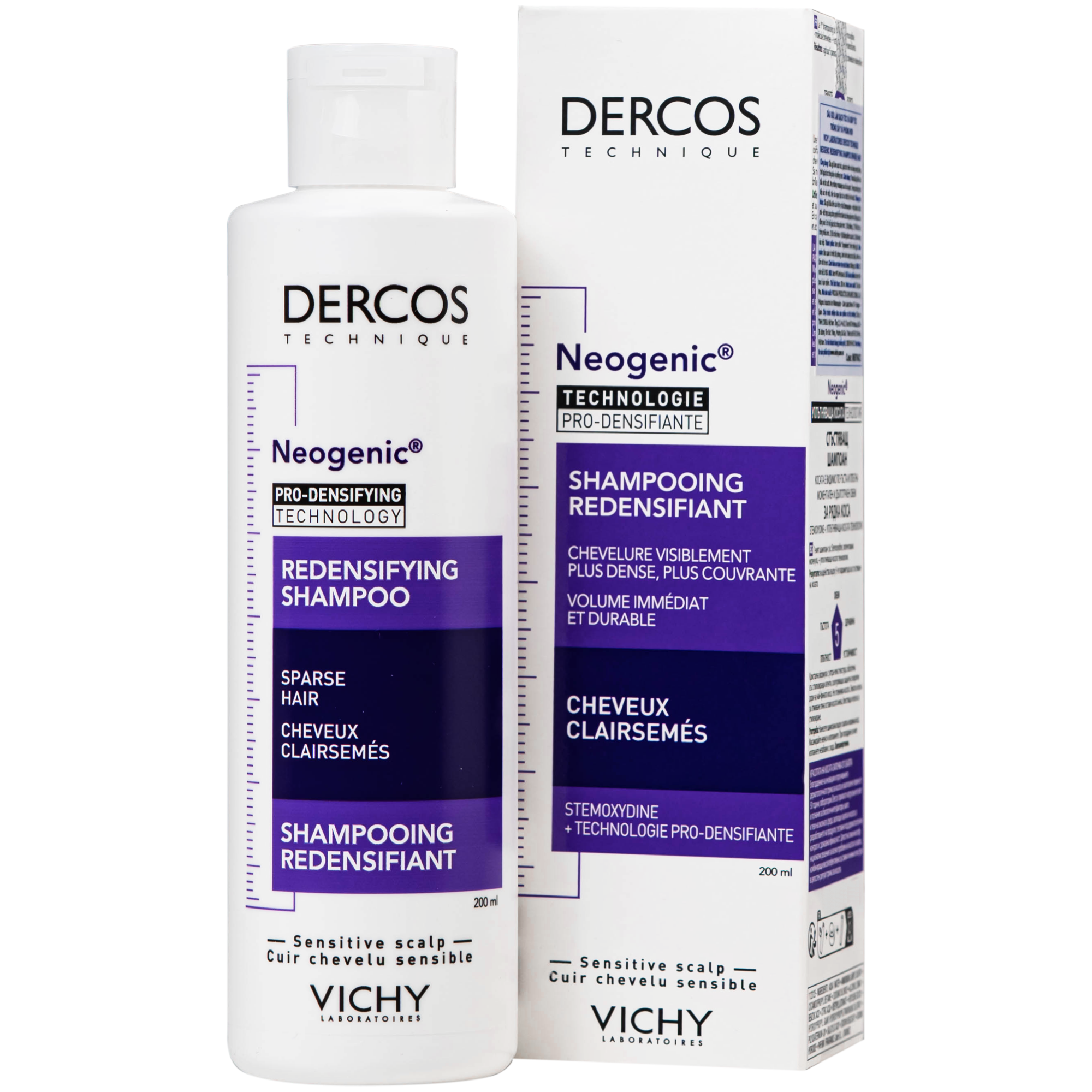 Hình ảnh Dầu gội làm dày tóc, kích thích mọc tóc Vichy Dercos Neogenic Redensifying Shampoo 200ml