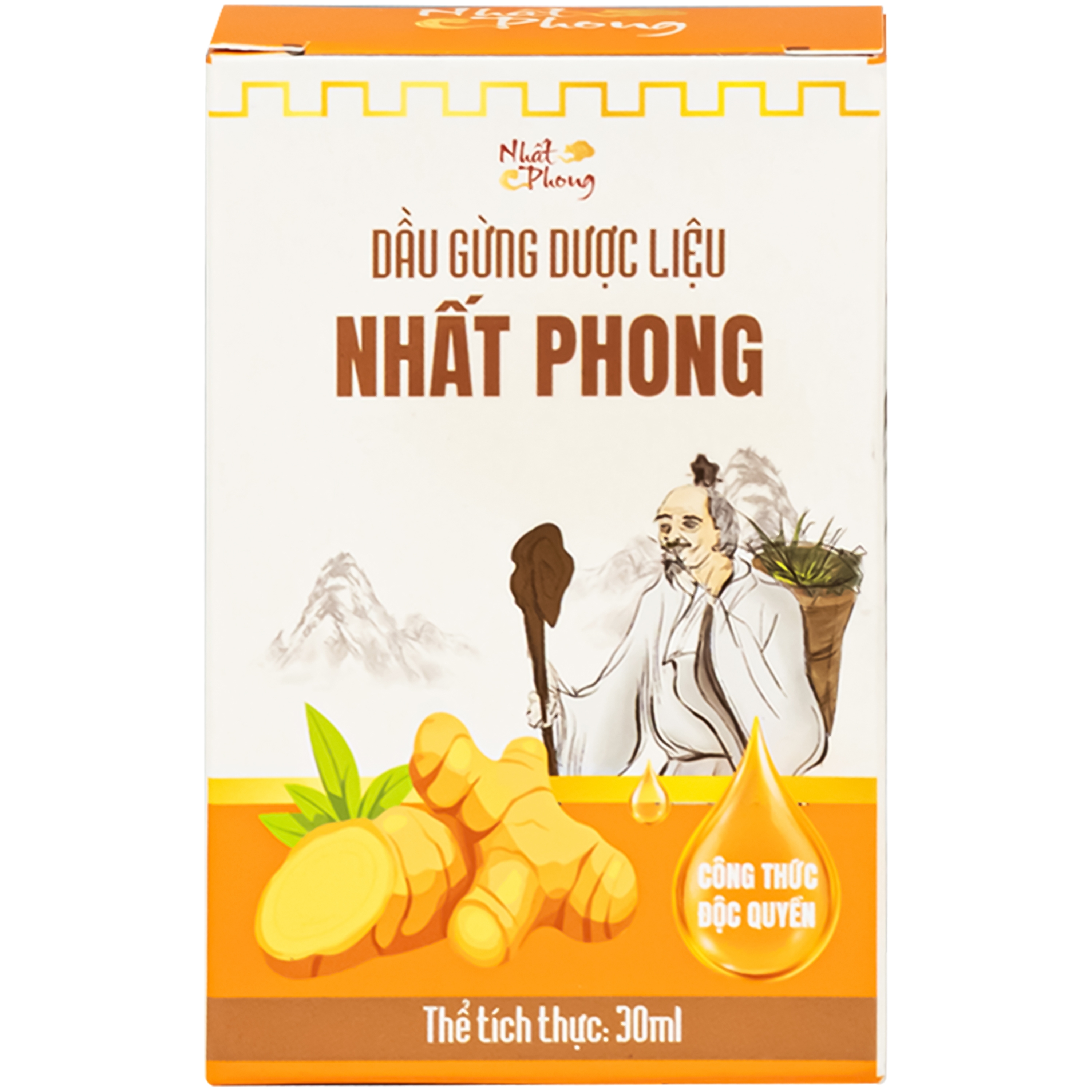 Hình ảnh Dầu gừng thảo dược Nhất Phong giúp giảm đau cơ xương khớp (30ml)